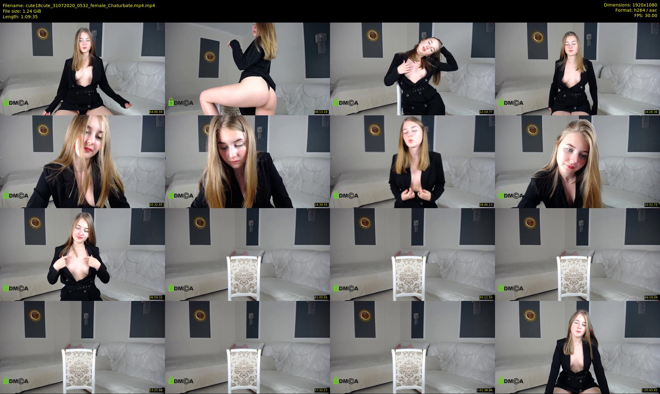 cute18cute — 70 minute Chaturbate female cam show recording, 1080p, Jul 31, 2020
