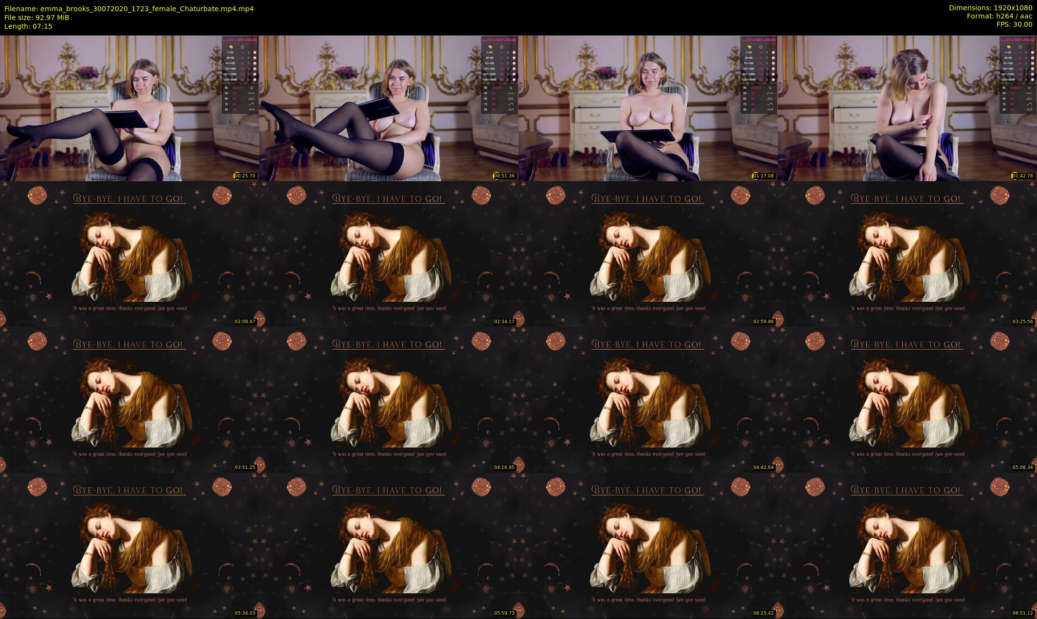emma_brooks — 8 minute Chaturbate female cam show recording, 1080p, Jul 30, 2020