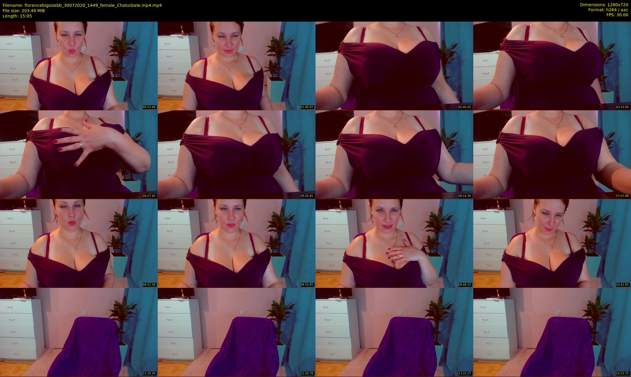 florencebigsizebb — 16 minute Chaturbate female cam show recording, 720p, Jul 30, 2020