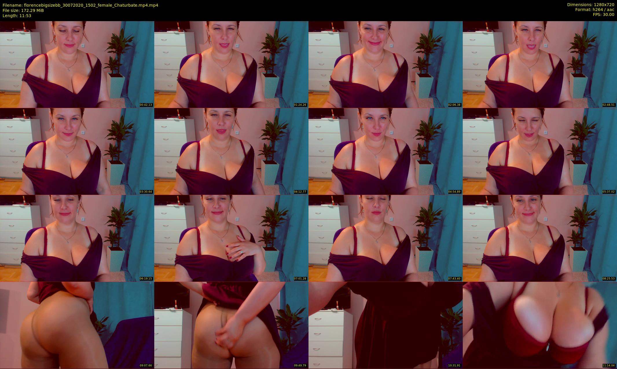 florencebigsizebb — 12 minute Chaturbate female cam show recording, 720p, Jul 30, 2020