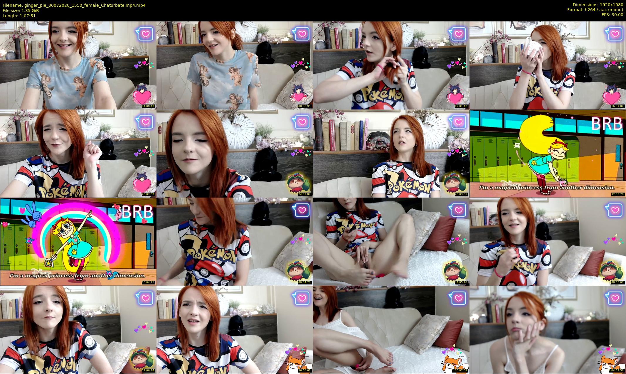 ginger_pie — 68 minute Chaturbate female cam show recording, 1080p, Jul 30, 2020