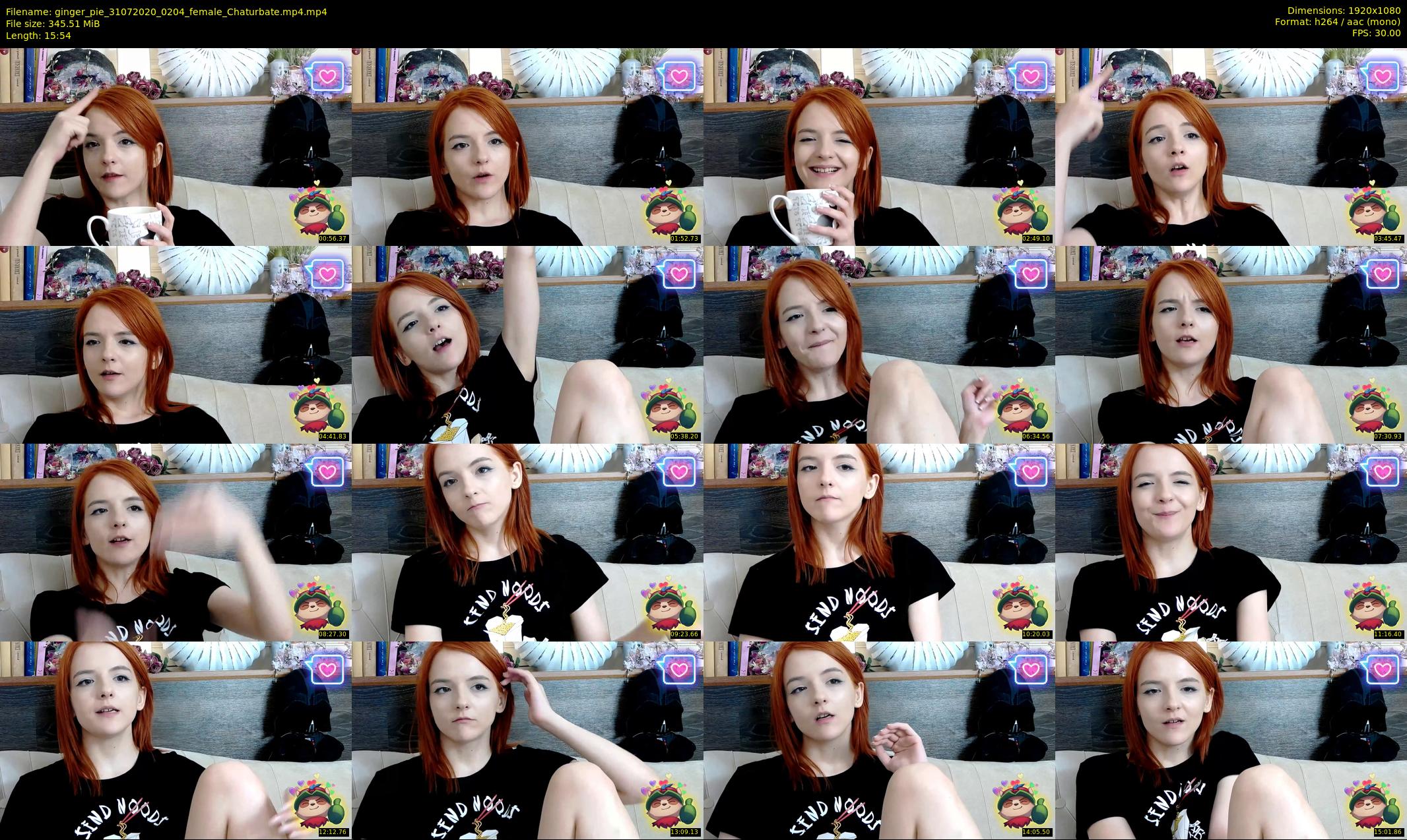ginger_pie — 16 minute Chaturbate female cam show recording, 1080p, Jul 31, 2020