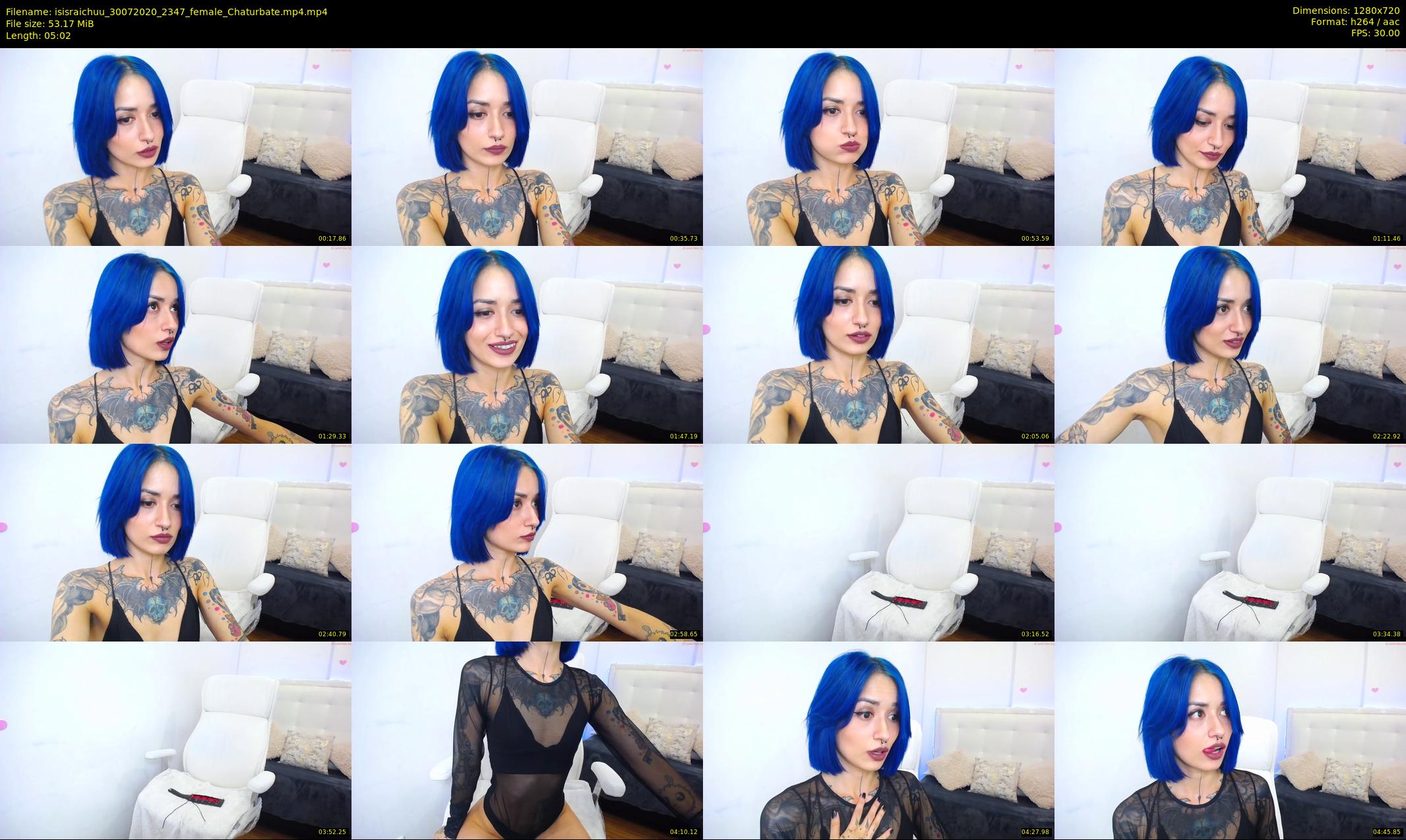 isisraichuu — 6 minute Chaturbate female cam show recording, 720p, Jul 30, 2020