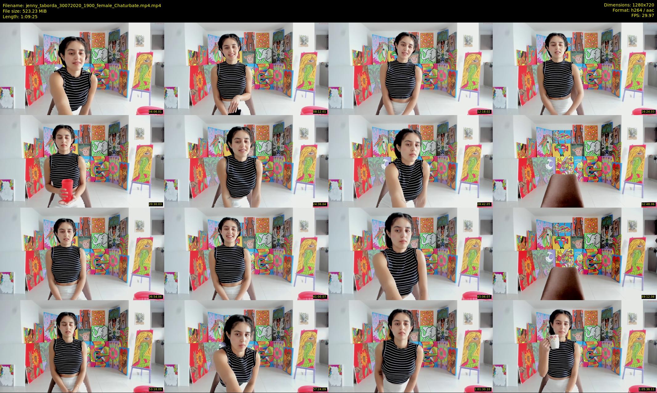 jenny_taborda — 70 minute Chaturbate female cam show recording, 720p, Jul 30, 2020