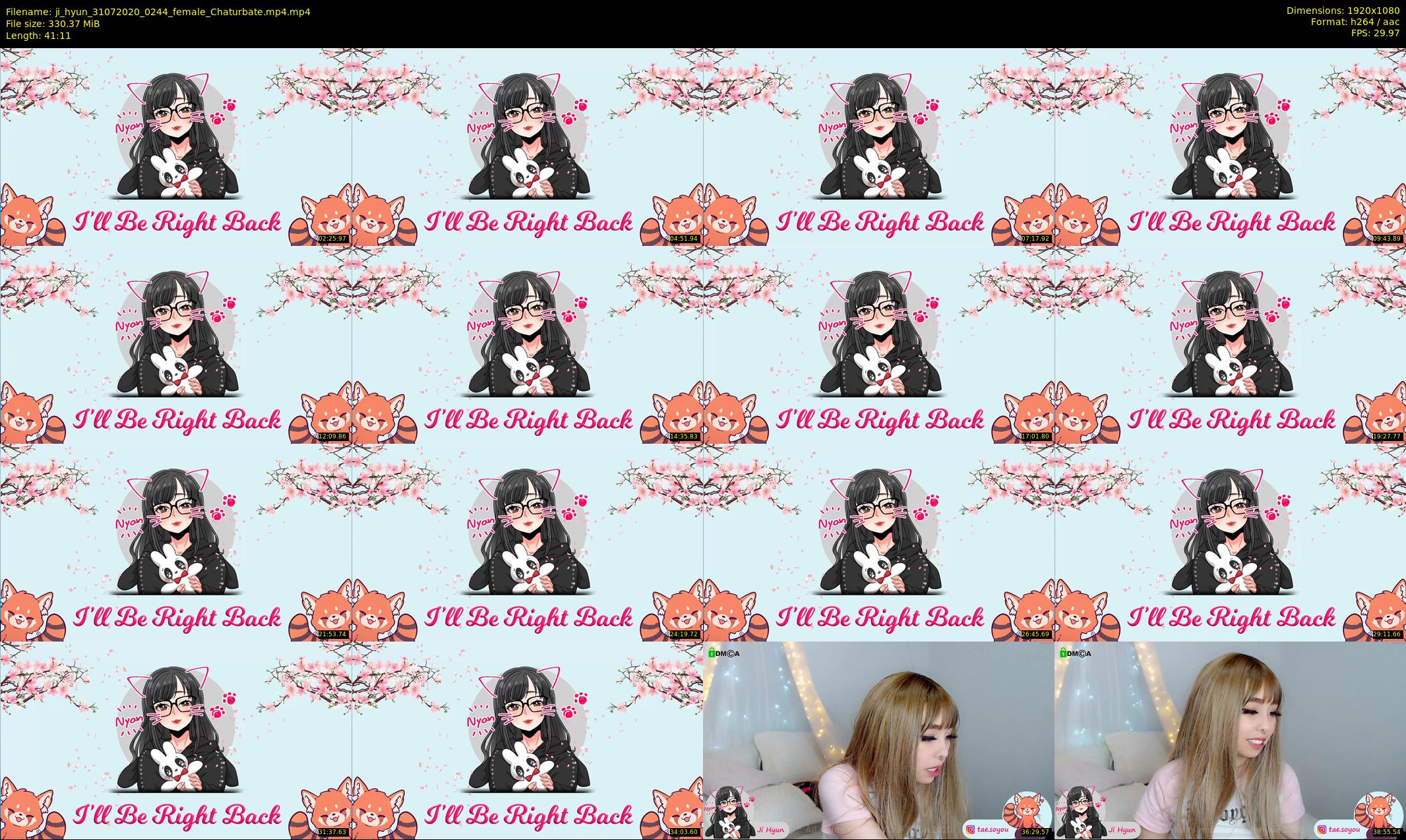 ji_hyun — 42 minute Chaturbate female cam show recording, 1080p, Jul 31, 2020