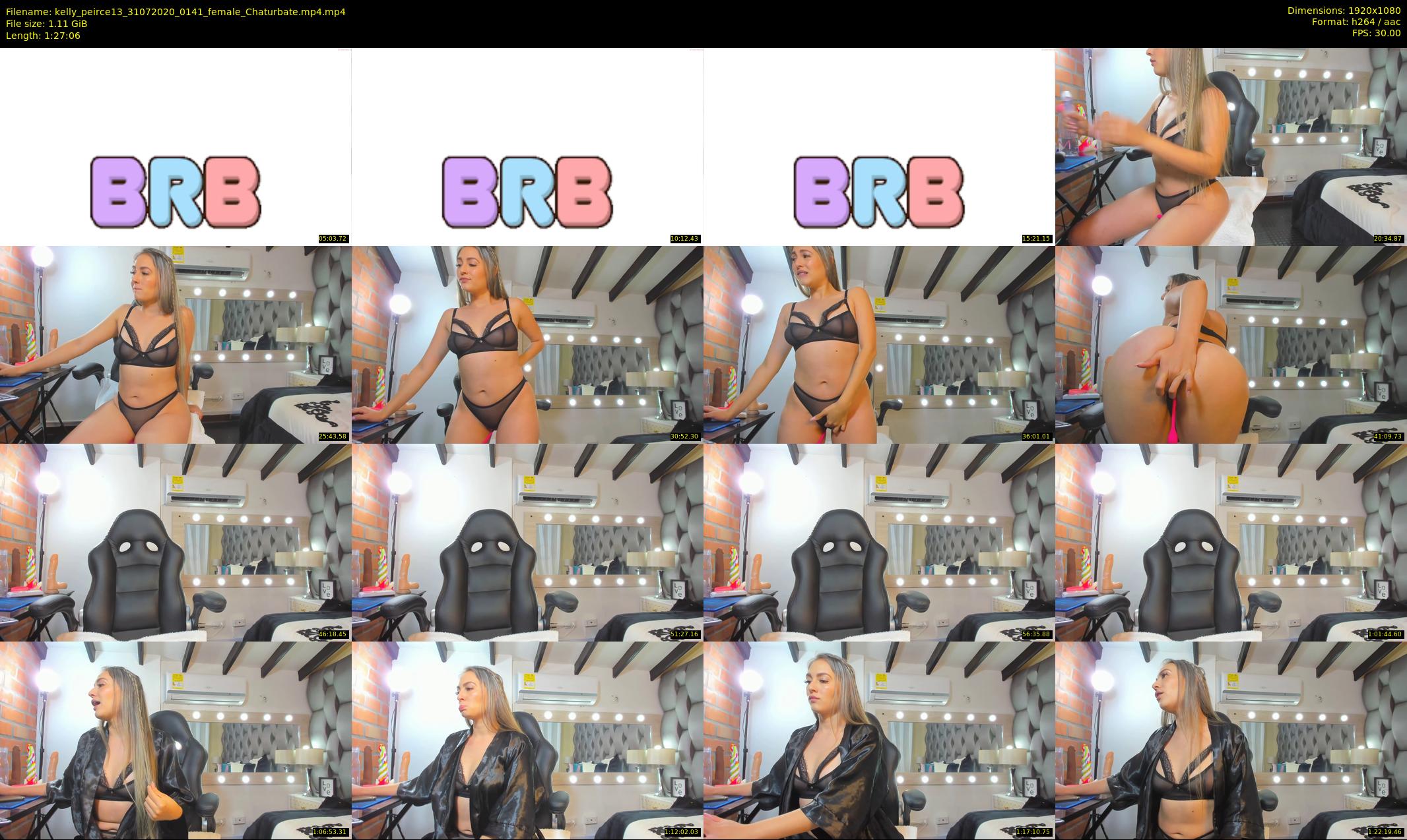 kelly_peirce13 — 88 minute Chaturbate female cam show recording, 1080p, Jul 31, 2020