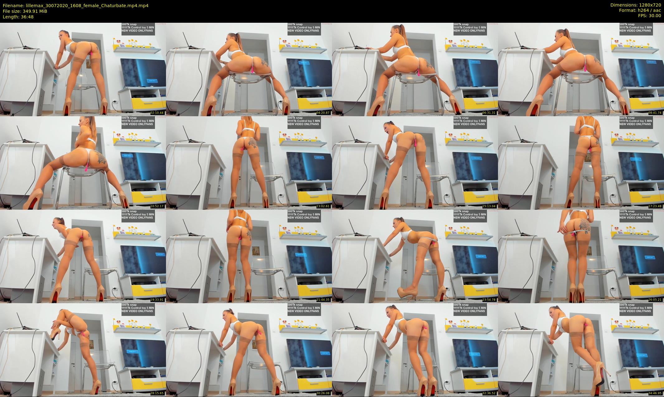 lillemax — 37 minute Chaturbate female cam show recording, 720p, Jul 30, 2020