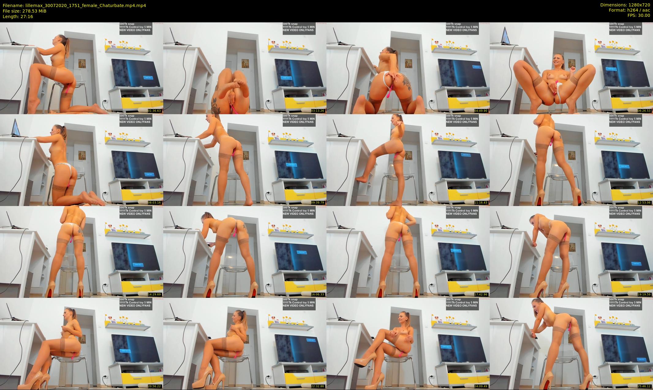 lillemax — 28 minute Chaturbate female cam show recording, 720p, Jul 30, 2020
