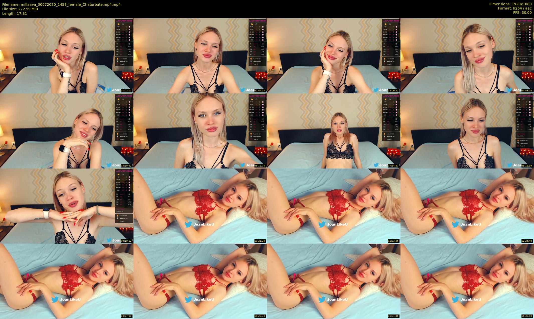 millaava — 18 minute Chaturbate female cam show recording, 1080p, Jul 30, 2020