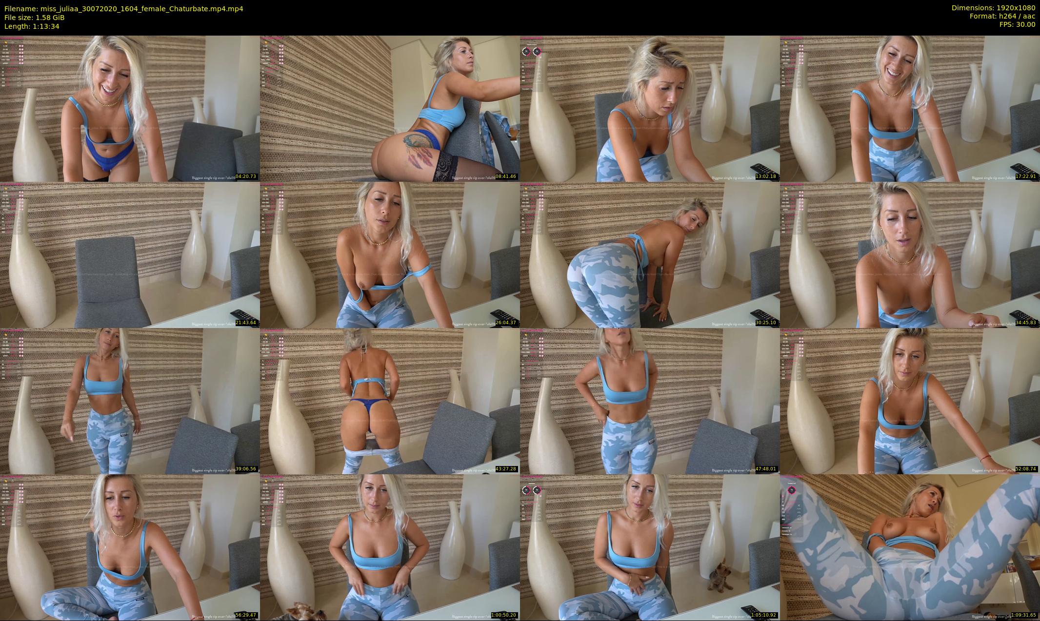 miss_juliaa — 74 minute Chaturbate female cam show recording, 1080p, Jul 30, 2020