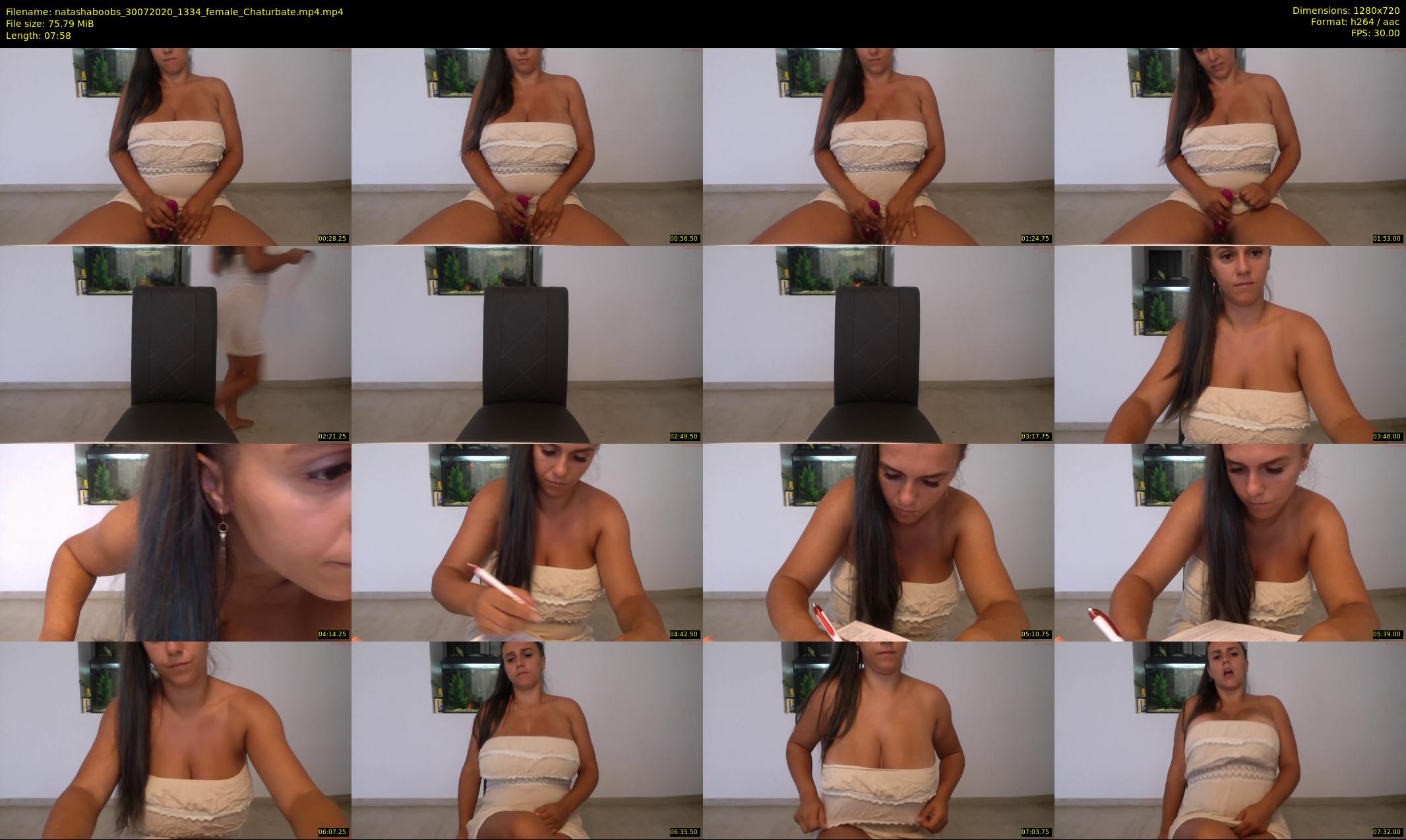 natashaboobs — 8 minute Chaturbate female cam show recording, 720p, Jul 30, 2020