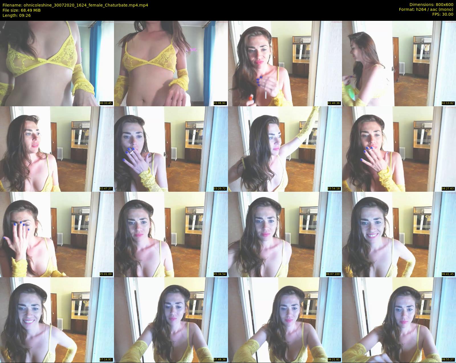 ohnicoleshine — 10 minute Chaturbate female cam show recording, 480p, Jul 30, 2020