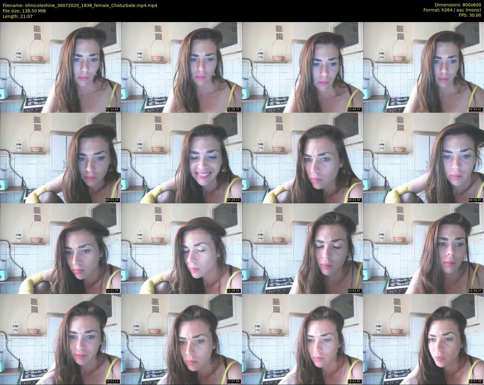 ohnicoleshine — 22 minute Chaturbate female cam show recording, 480p, Jul 30, 2020