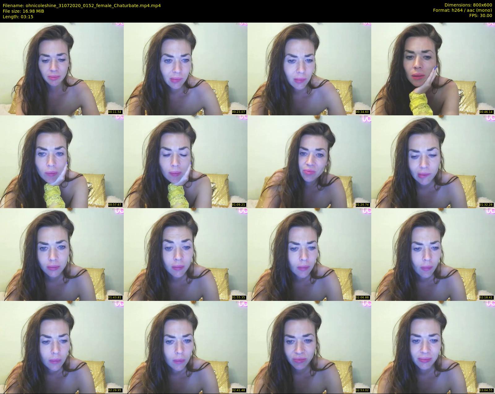ohnicoleshine — 4 minute Chaturbate female cam show recording, 480p, Jul 31, 2020