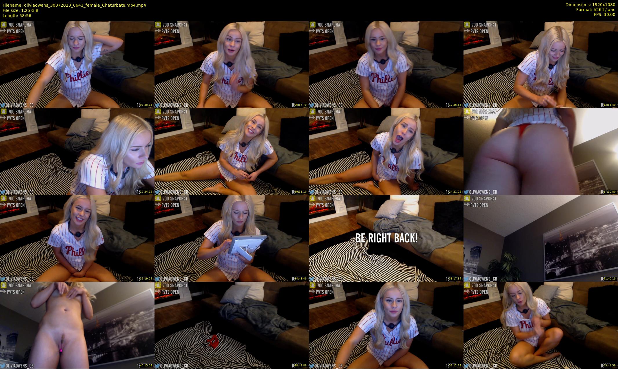 oliviaowens — 59 minute Chaturbate female cam show recording, 1080p, Jul 30, 2020