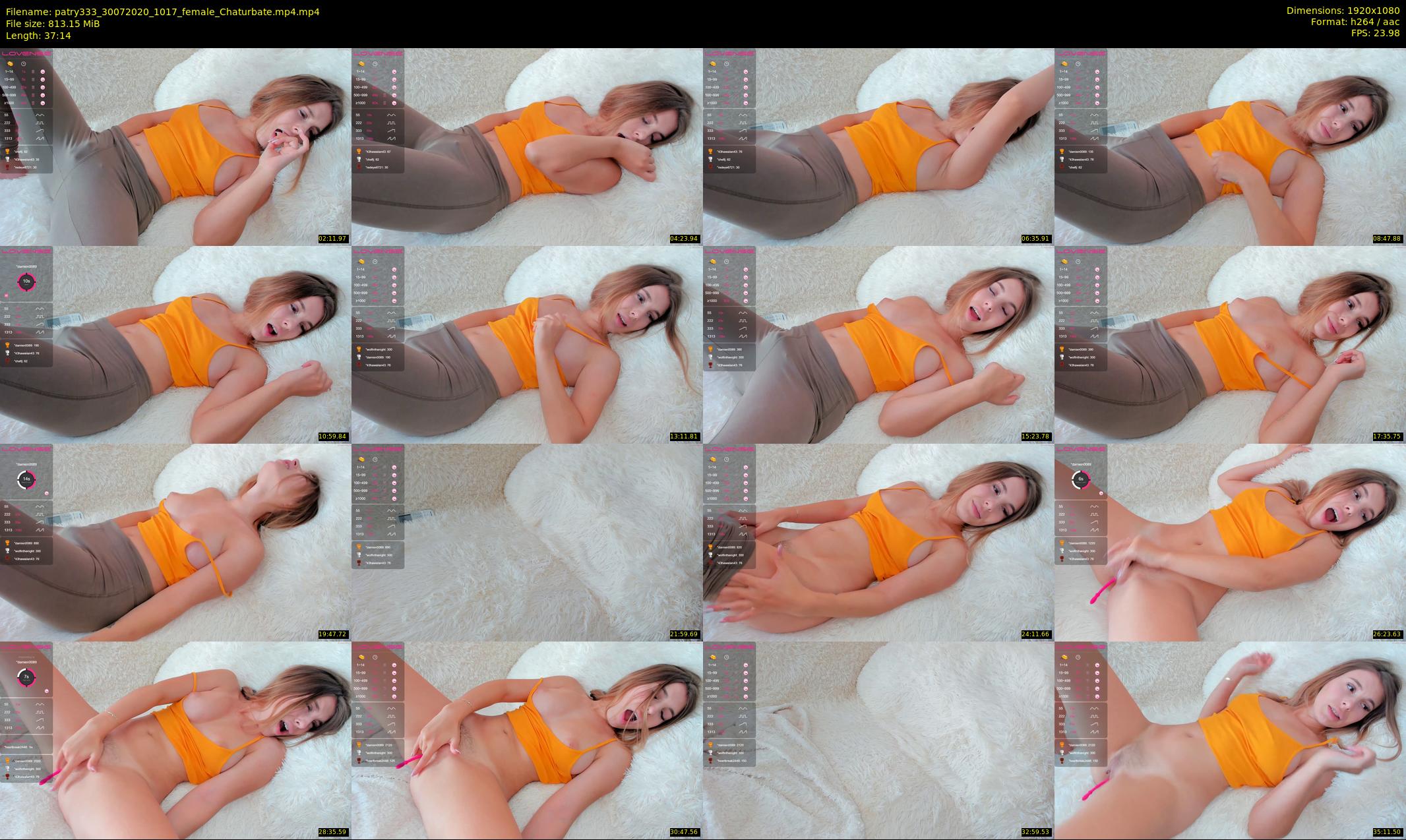 patry333 — 38 minute Chaturbate female cam show recording, 1080p, Jul 30, 2020