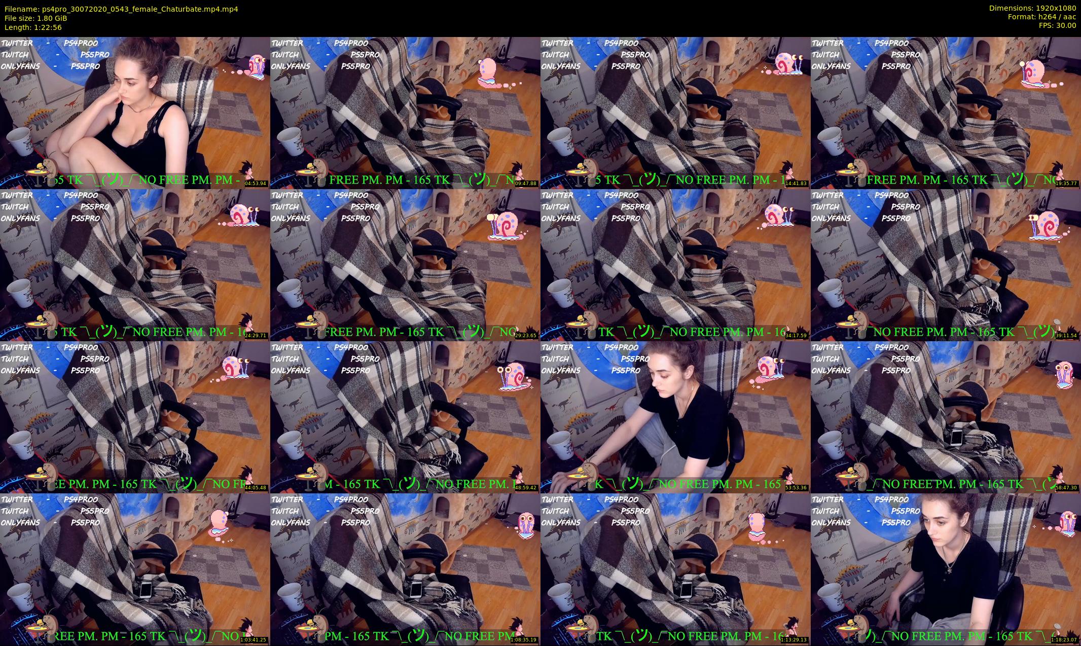ps4pro — 83 minute Chaturbate female cam show recording, 1080p, Jul 30, 2020