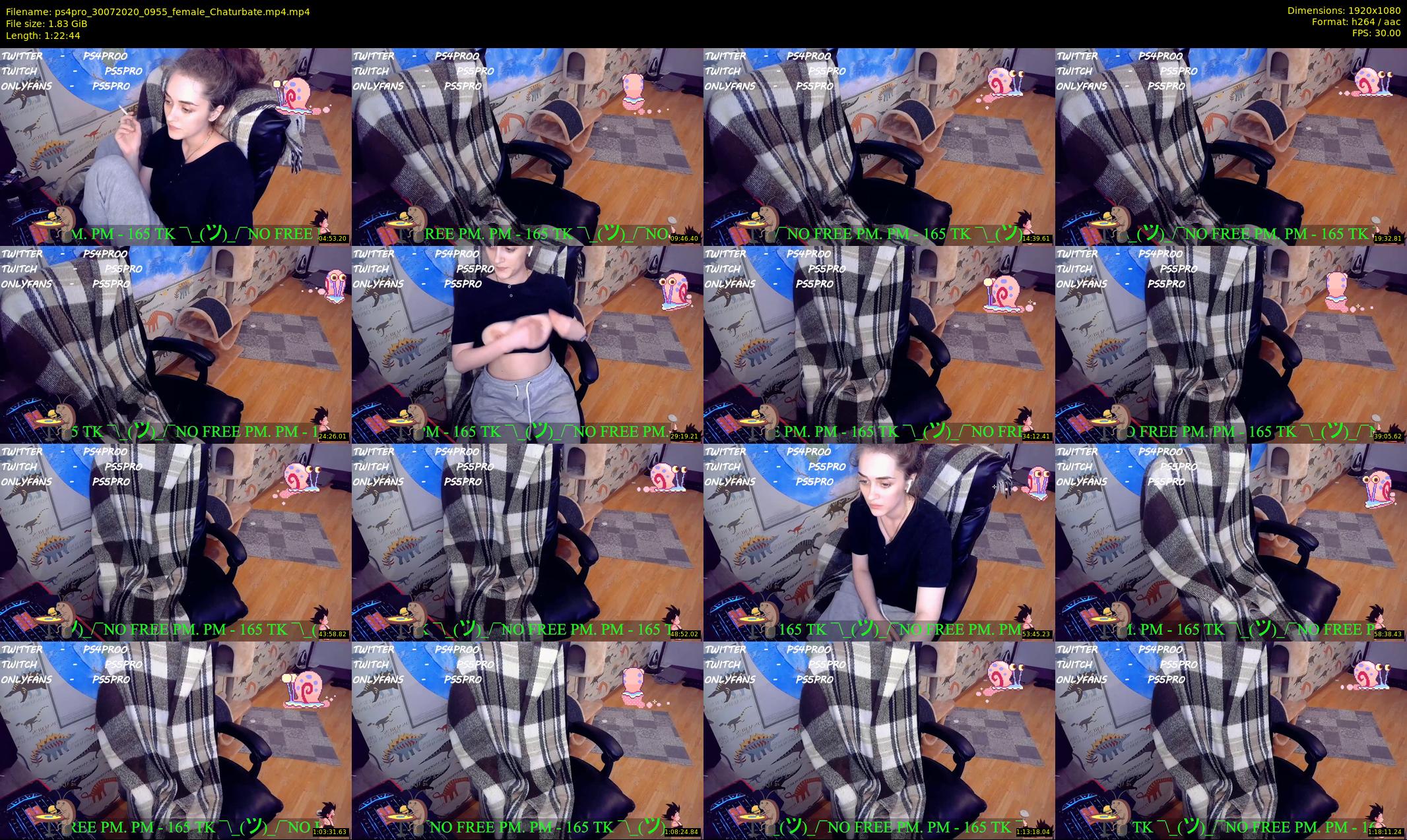 ps4pro — 83 minute Chaturbate female cam show recording, 1080p, Jul 30, 2020