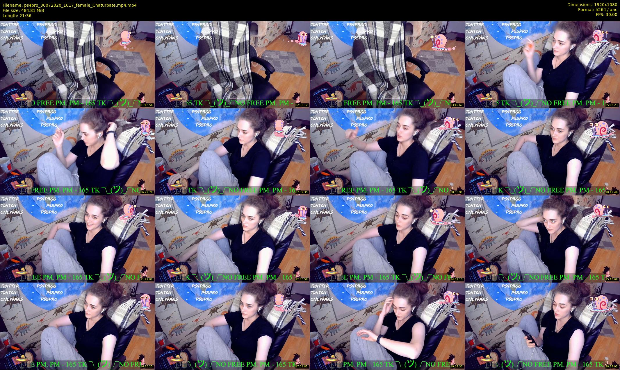 ps4pro — 22 minute Chaturbate female cam show recording, 1080p, Jul 30, 2020
