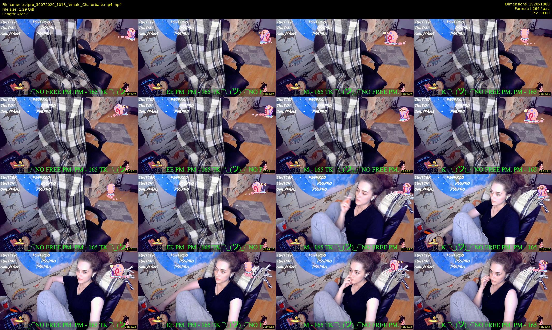 ps4pro — 47 minute Chaturbate female cam show recording, 1080p, Jul 30, 2020