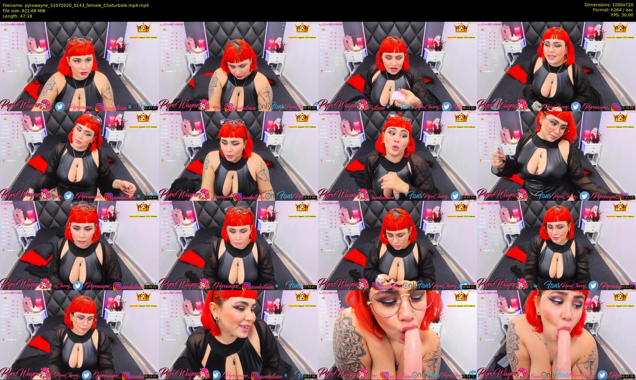 pyrowayne — 48 minute Chaturbate female cam show recording, 720p, Jul 31, 2020