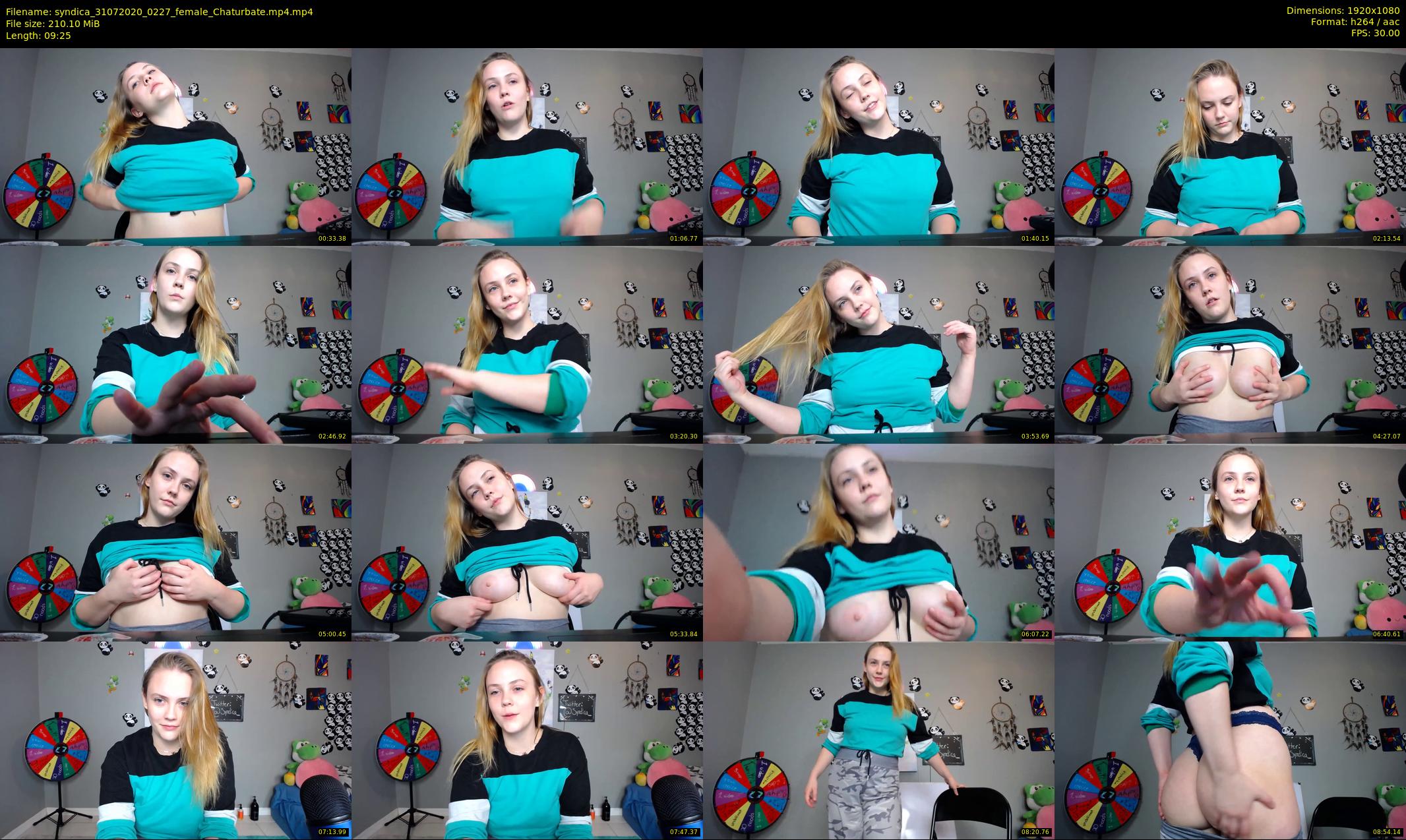 syndica — 10 minute Chaturbate female cam show recording, 1080p, Jul 31, 2020