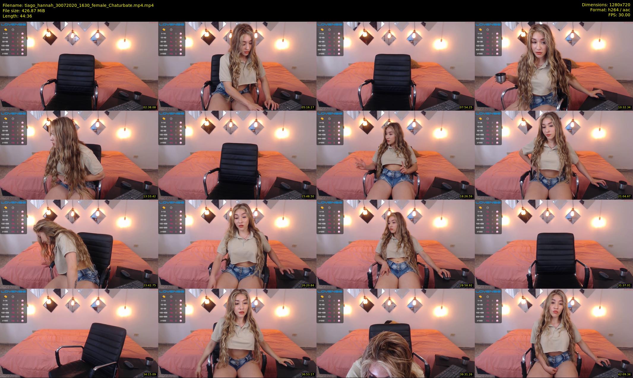 tiago_hannah — 45 minute Chaturbate couple cam show recording, 720p, Jul 30, 2020