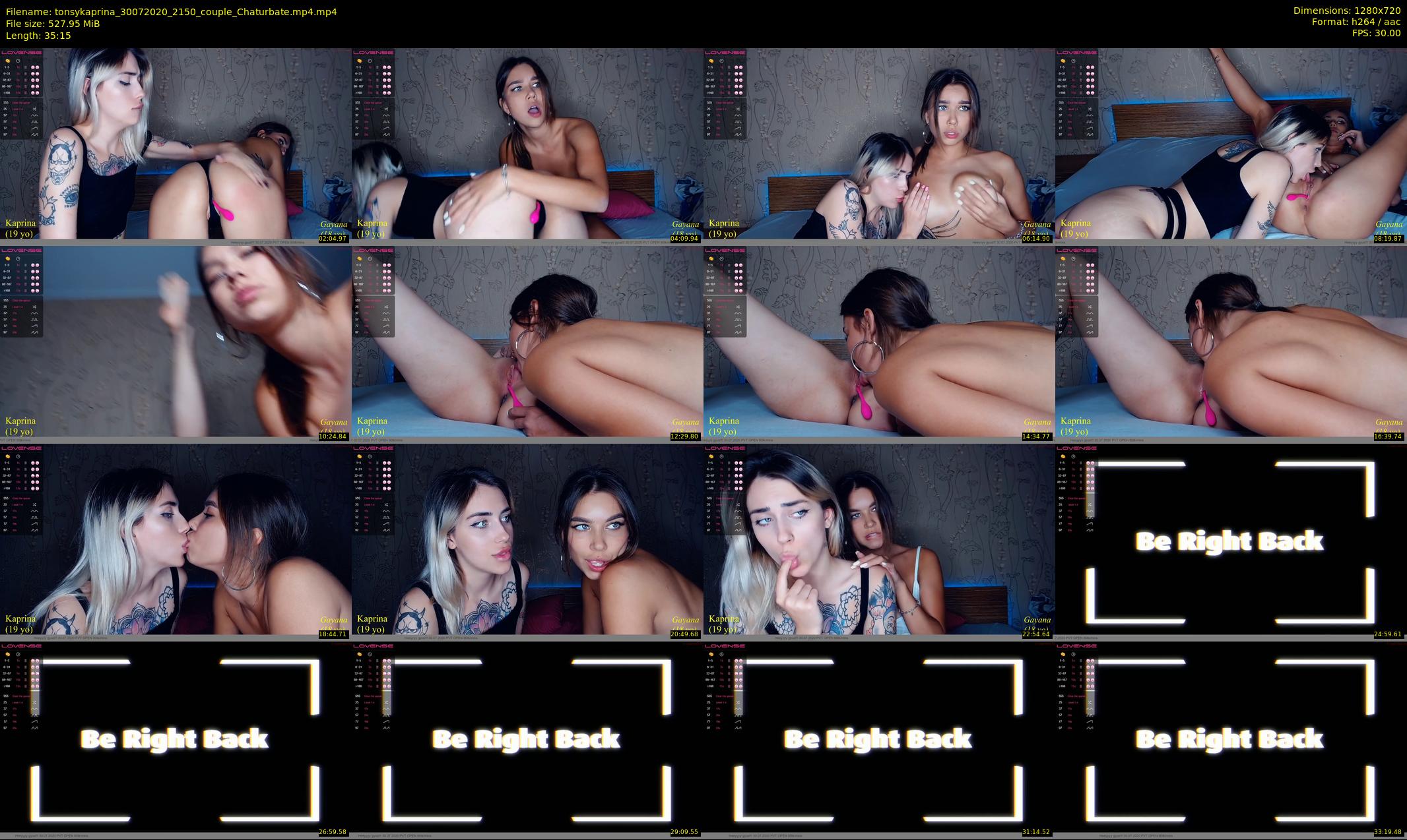 tonsykaprina — 36 minute Chaturbate couple cam show recording, 720p, Jul 30, 2020