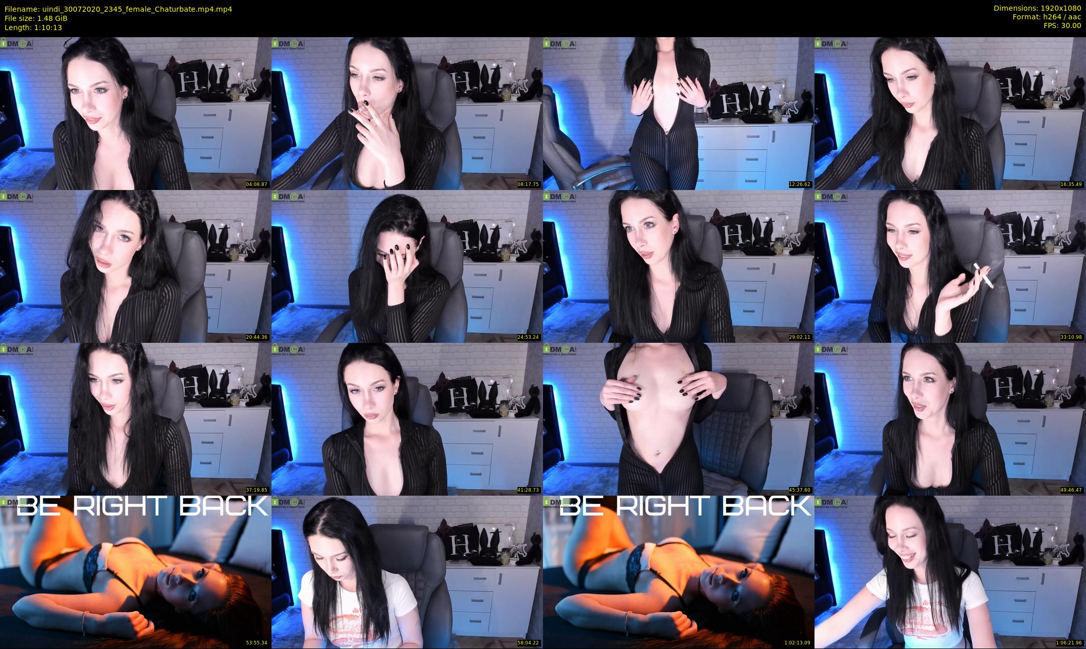 uindi — 71 minute Chaturbate female cam show recording, 1080p, Jul 30, 2020