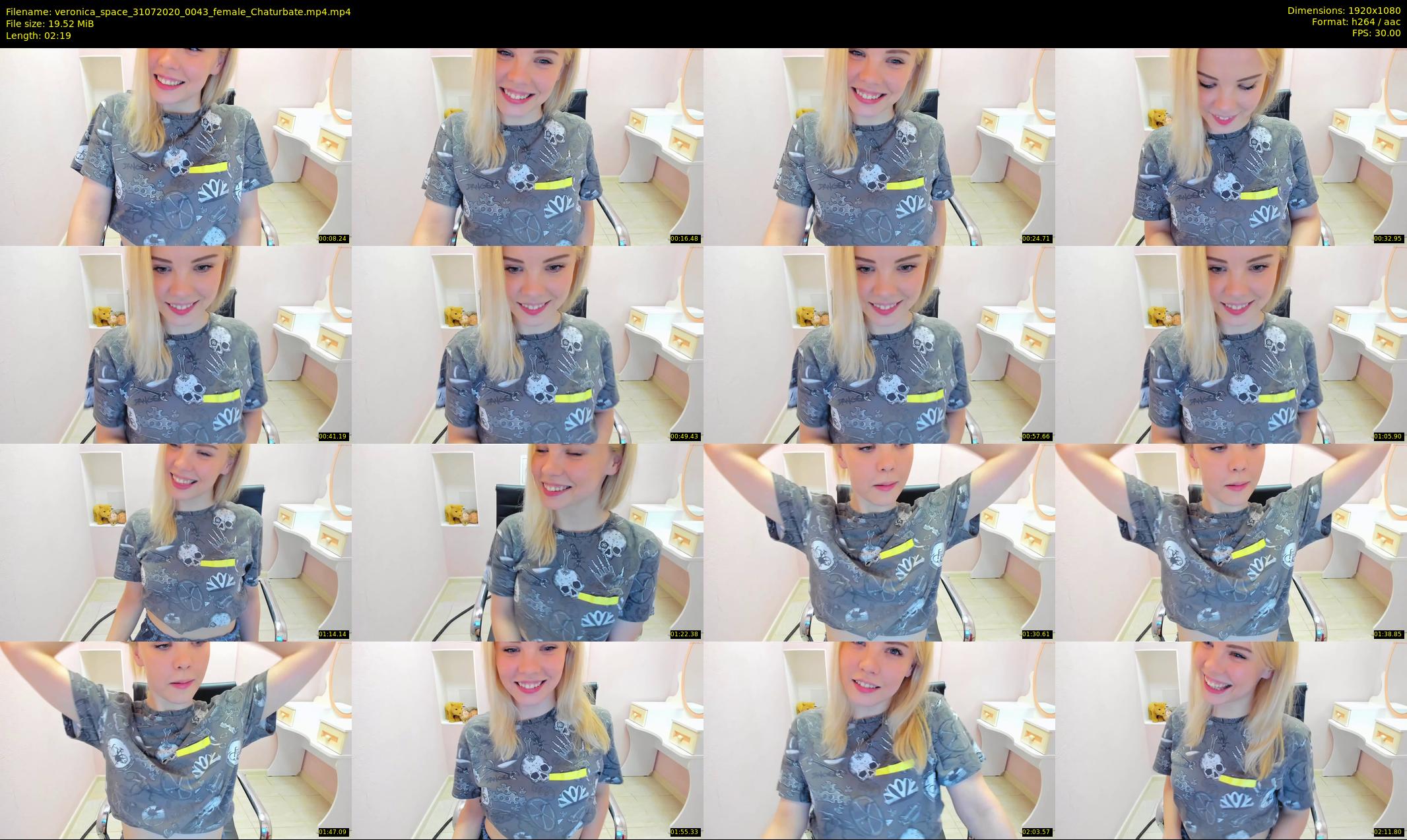 veronica_space — 3 minute Chaturbate female cam show recording, 1080p, Jul 31, 2020