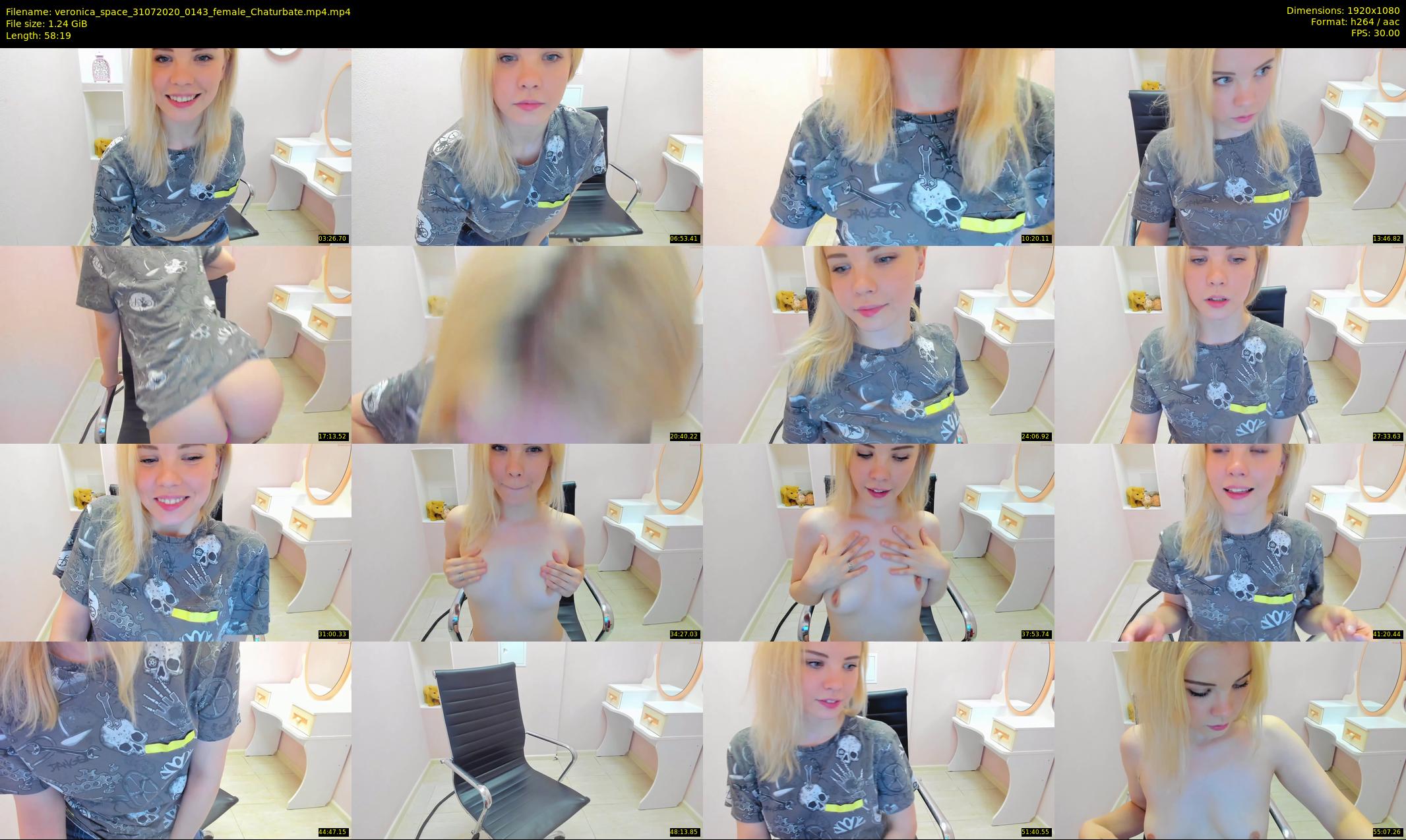 veronica_space — 59 minute Chaturbate female cam show recording, 1080p, Jul 31, 2020