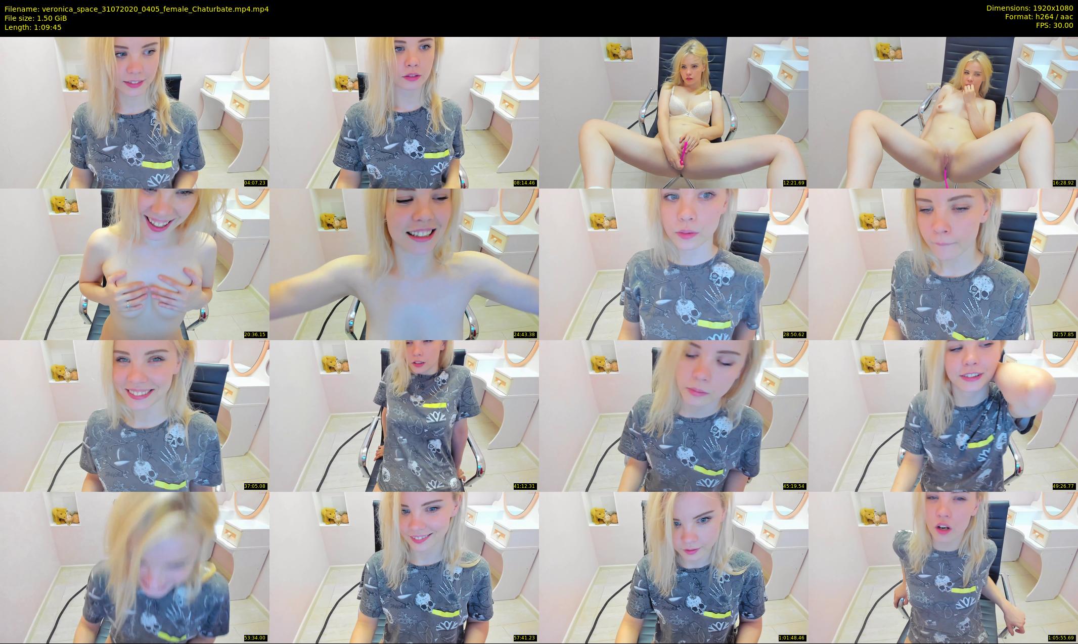 veronica_space — 70 minute Chaturbate female cam show recording, 1080p, Jul 31, 2020