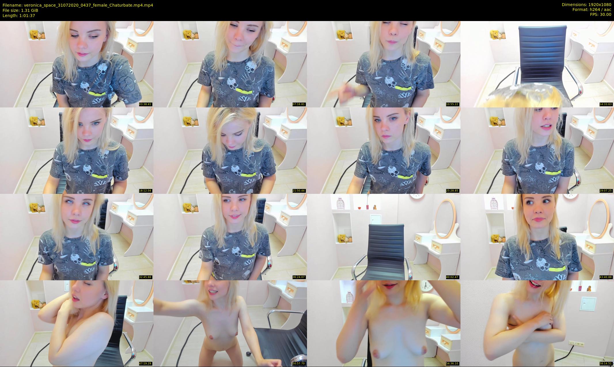 veronica_space — 62 minute Chaturbate female cam show recording, 1080p, Jul 31, 2020