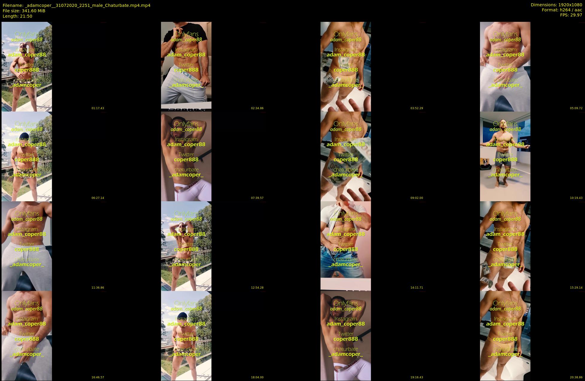 _adamcoper_ — 22 minute Chaturbate male cam show recording, 1080p, Jul 31, 2020