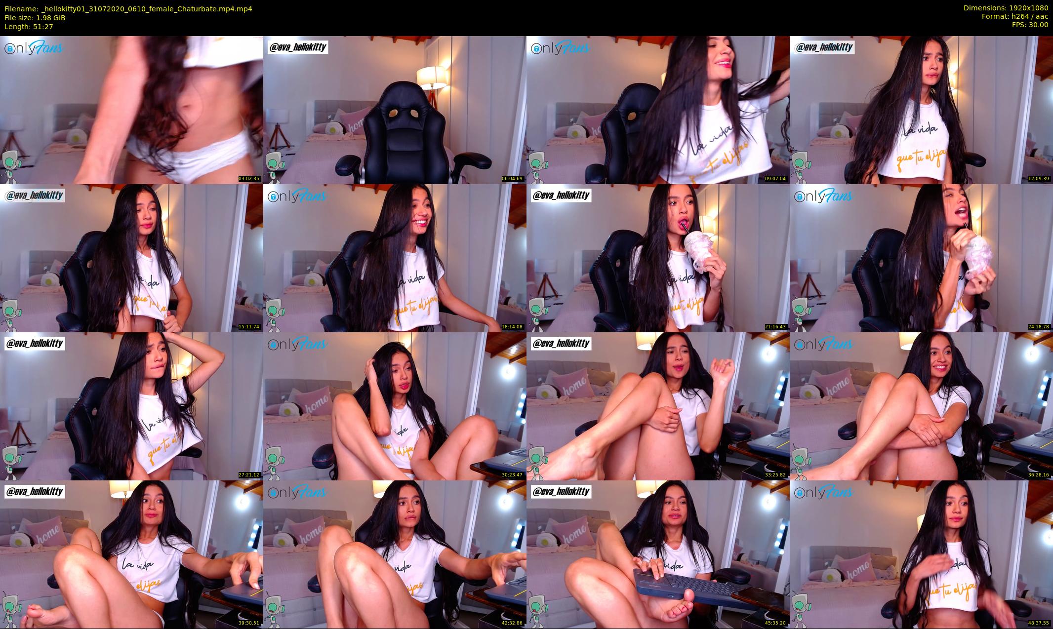 _hellokitty01 — 52 minute Chaturbate female cam show recording, 1080p, Jul 31, 2020