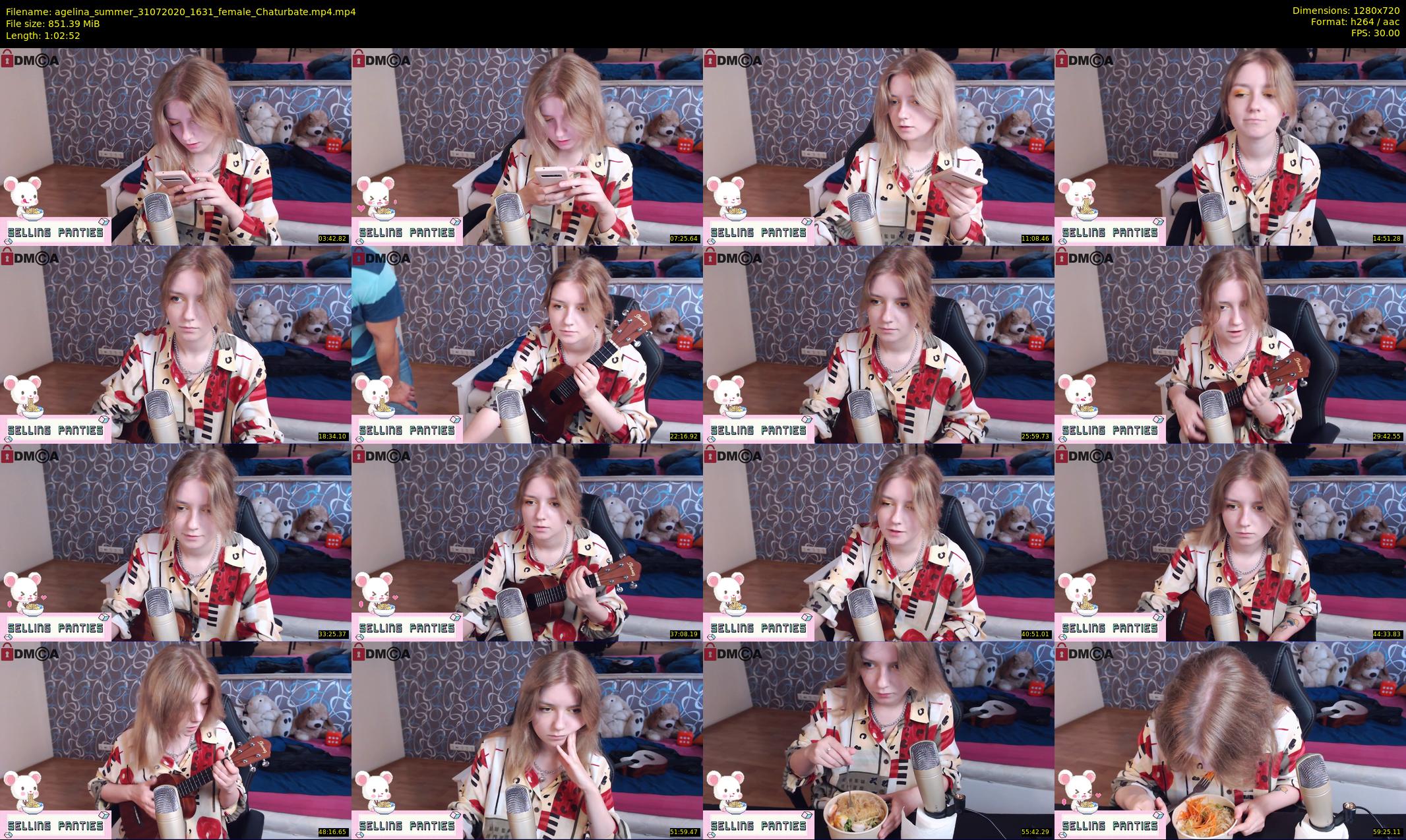 agelina_summer — 63 minute Chaturbate female cam show recording, 720p, Jul 31, 2020