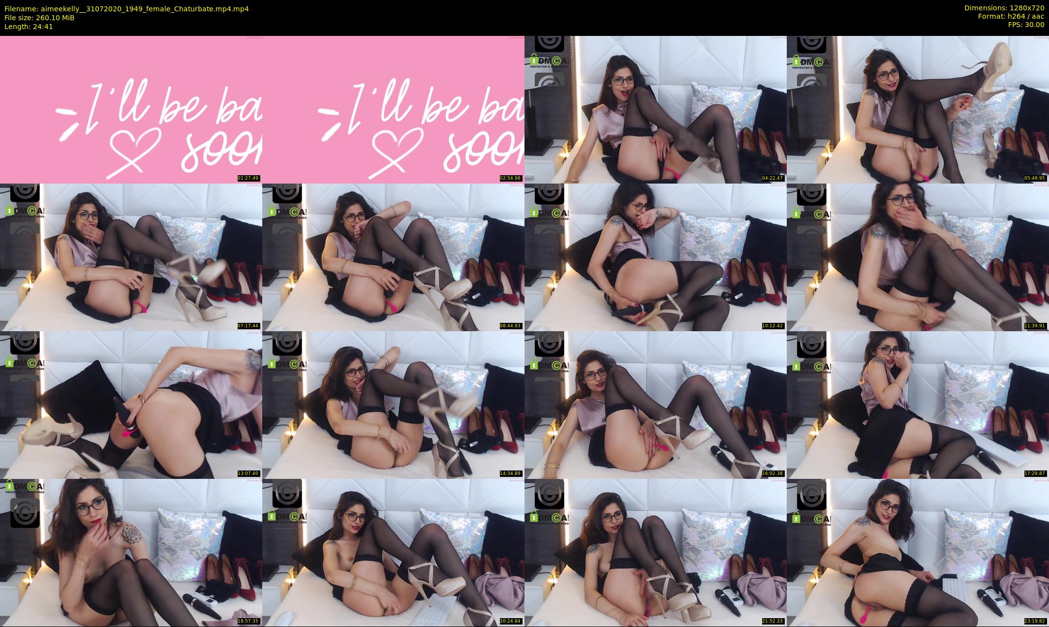 aimeekelly_ — 25 minute Chaturbate female cam show recording, 720p, Jul 31, 2020