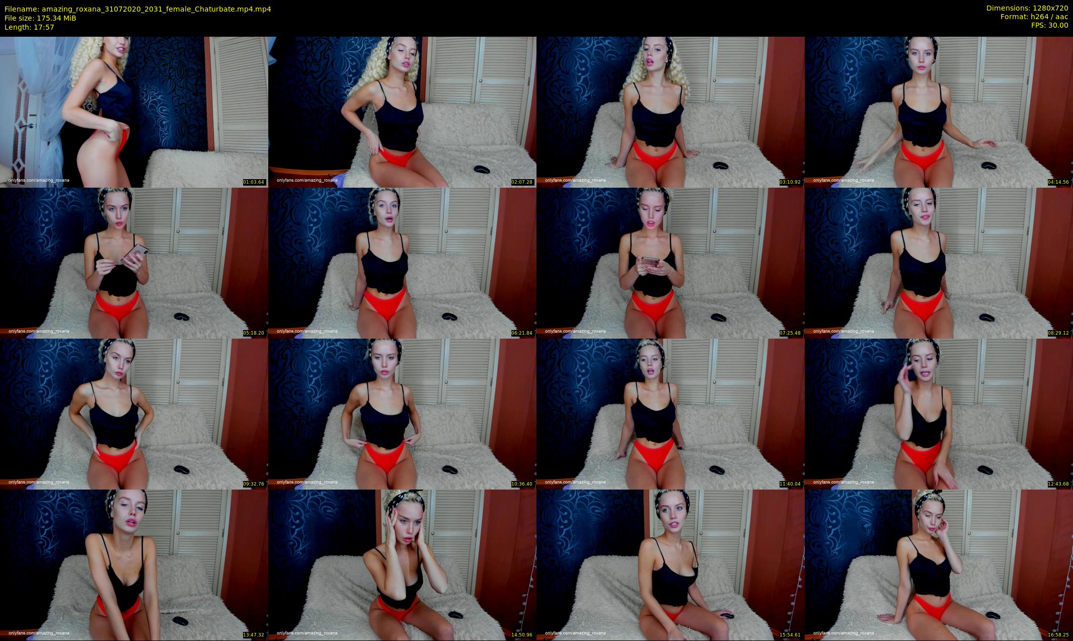 amazing_roxana — 18 minute Chaturbate female cam show recording, 720p, Jul 31, 2020