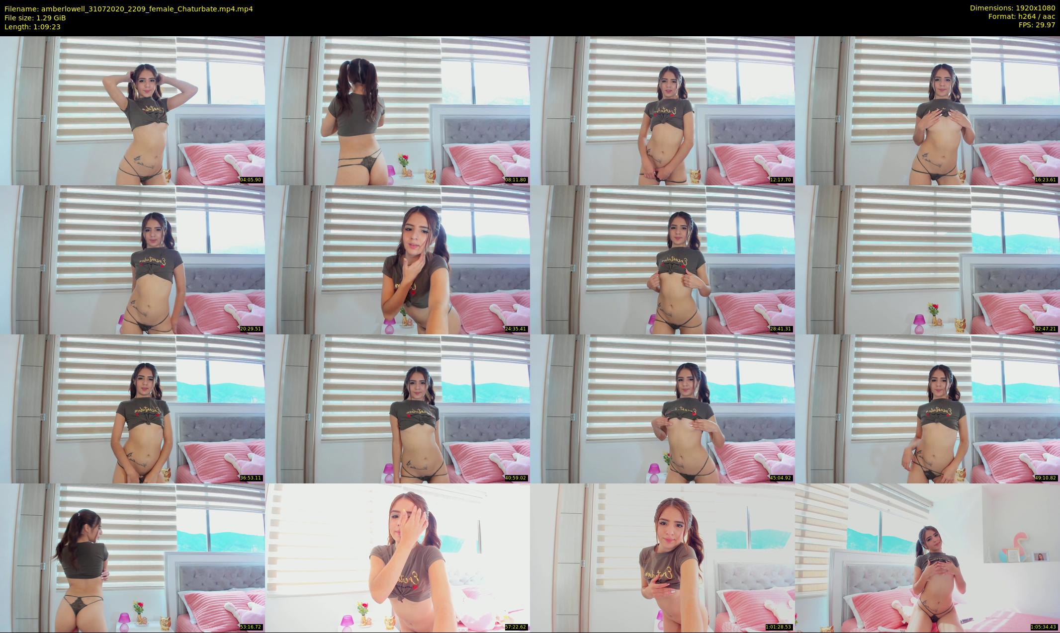 amberlowell — 70 minute Chaturbate female cam show recording, 1080p, Jul 31, 2020