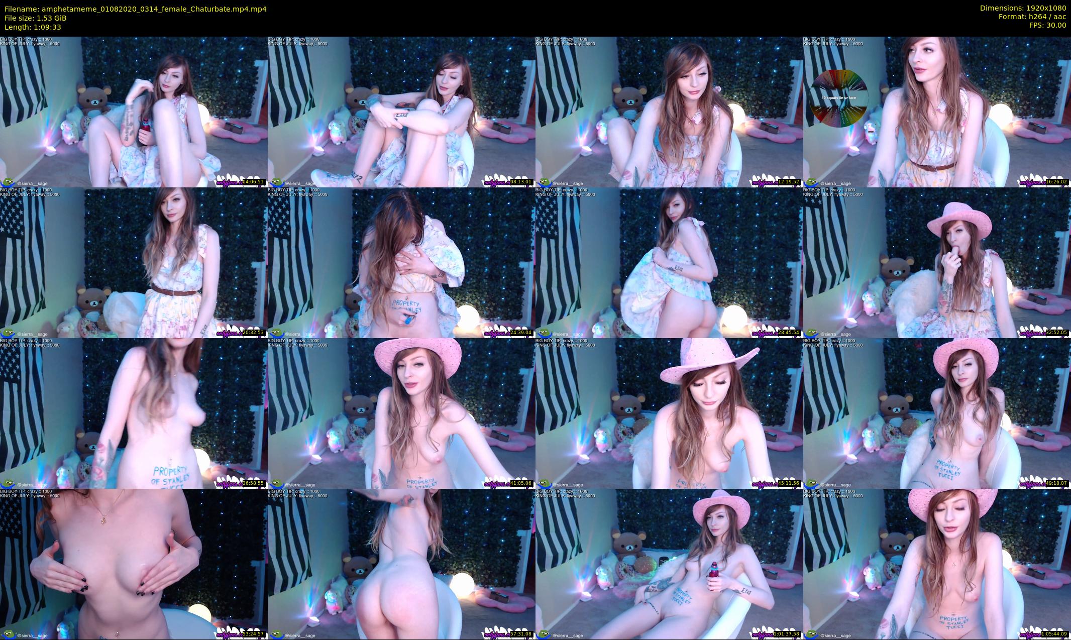 amphetameme — 70 minute Chaturbate female cam show recording, 1080p, Aug 1, 2020