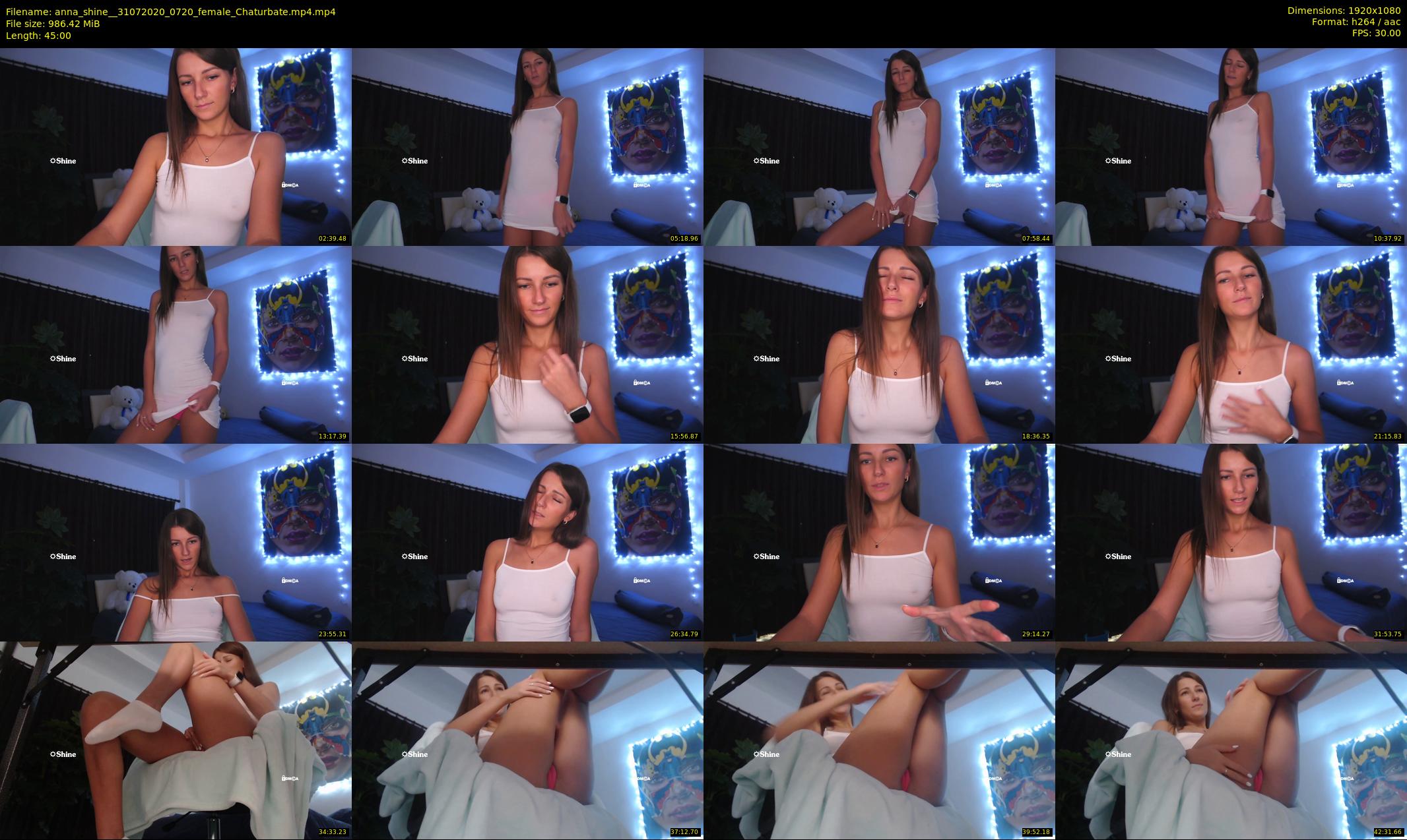 anna_shine_ — 45 minute Chaturbate female cam show recording, 1080p, Jul 31, 2020