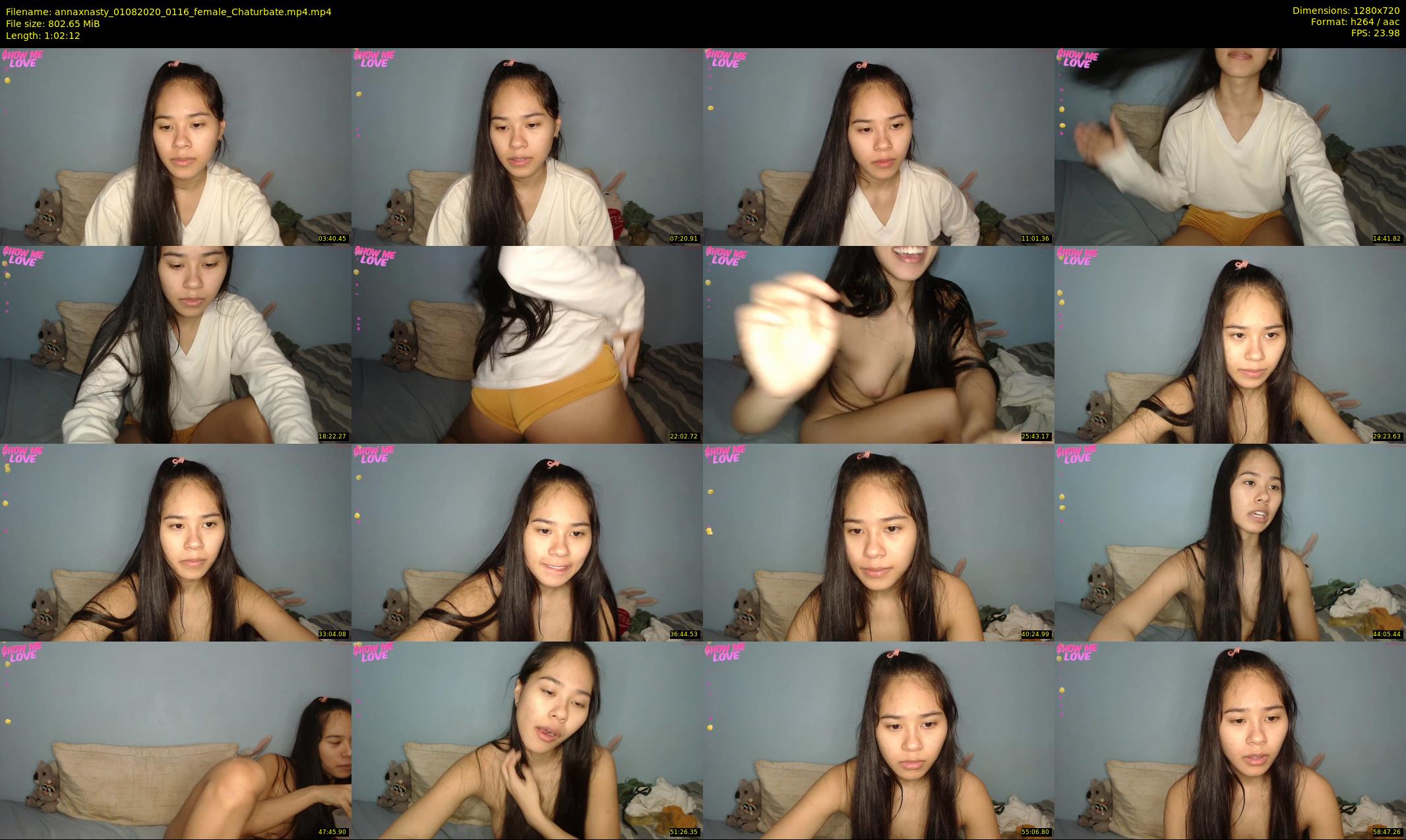 annaxnasty — 63 minute Chaturbate female cam show recording, 720p, Aug 1, 2020