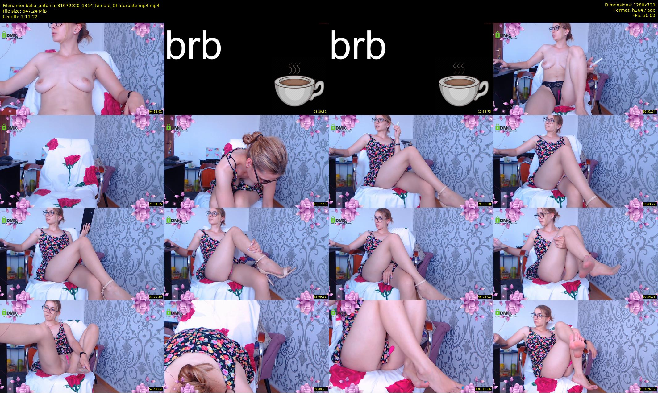 bella_antonia — 72 minute Chaturbate female cam show recording, 720p, Jul 31, 2020