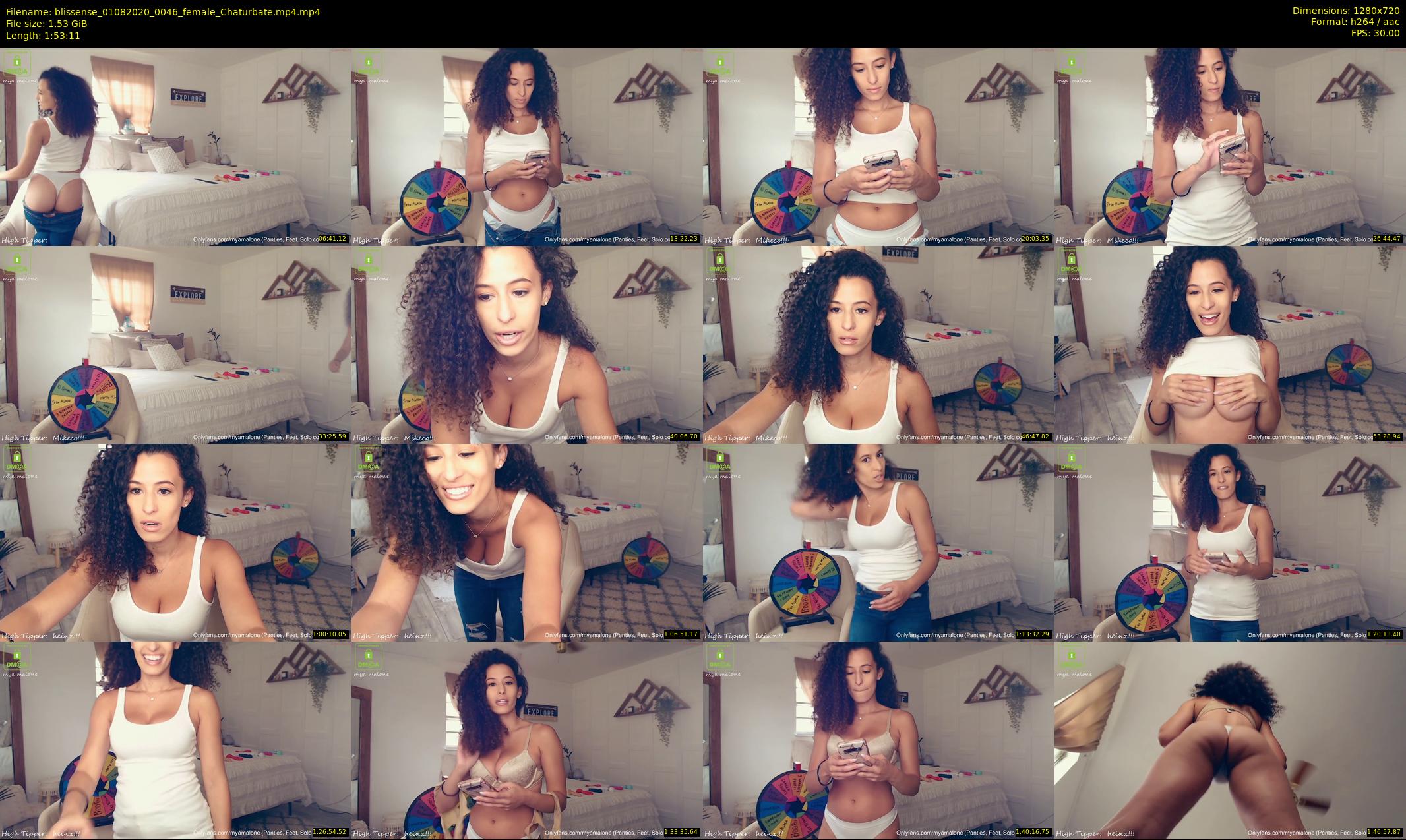 blissense — 114 minute Chaturbate female cam show recording, 720p, Aug 1, 2020