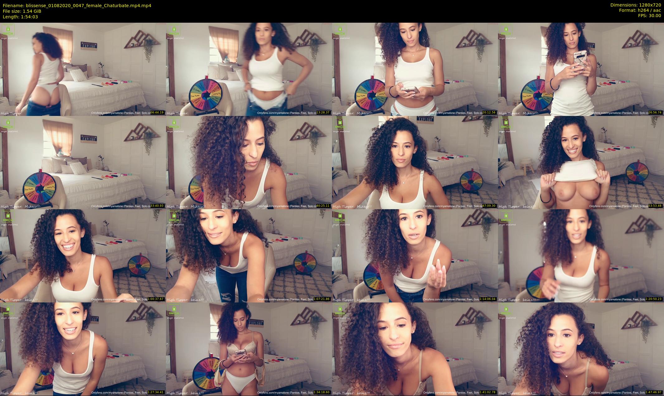 blissense — 115 minute Chaturbate female cam show recording, 720p, Aug 1, 2020