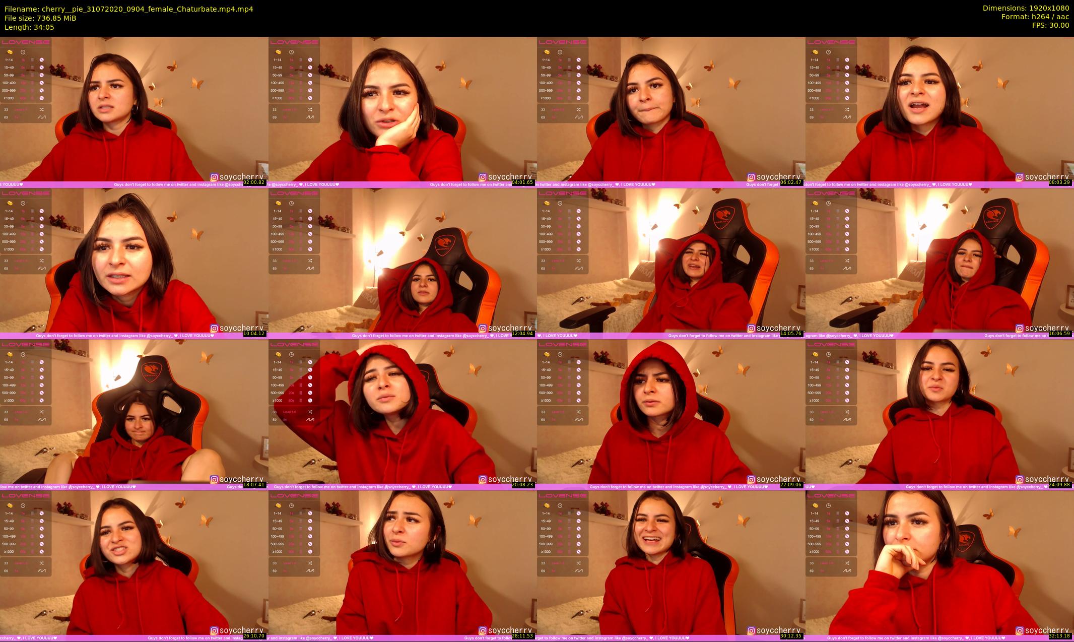 cherry__pie — 35 minute Chaturbate female cam show recording, 1080p, Jul 31, 2020