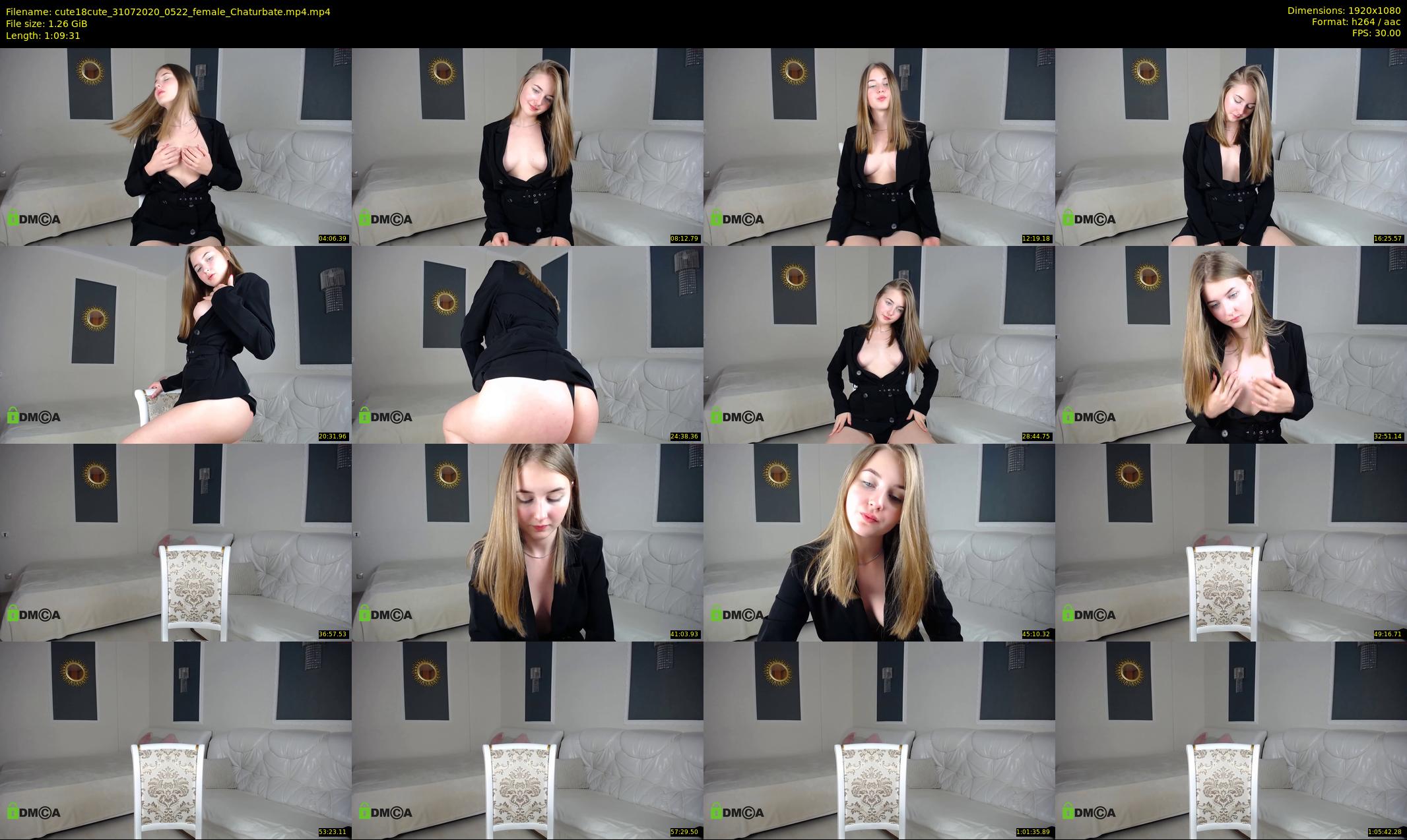 cute18cute — 70 minute Chaturbate female cam show recording, 1080p, Jul 31, 2020