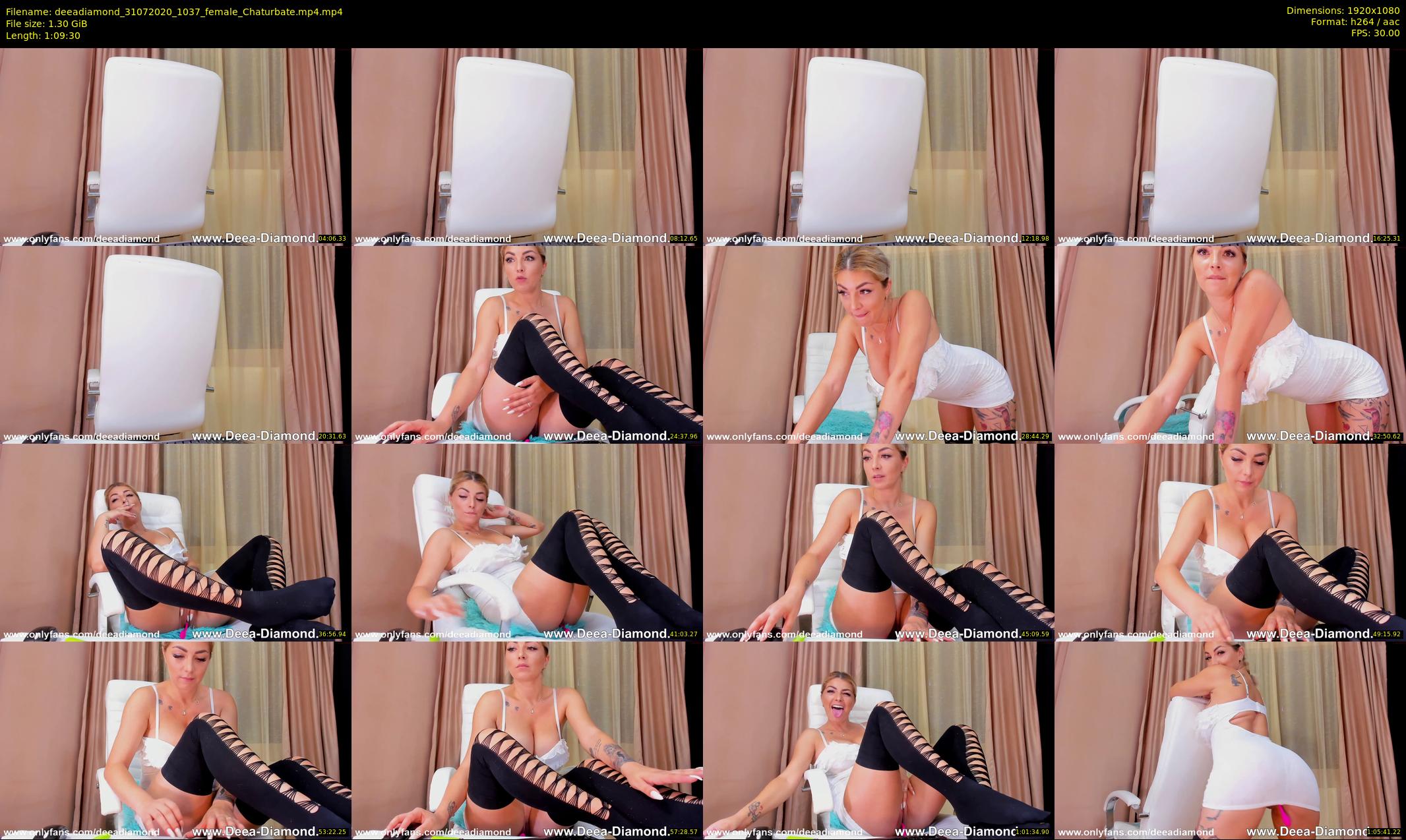 deeadiamond — 70 minute Chaturbate female cam show recording, 1080p, Jul 31, 2020