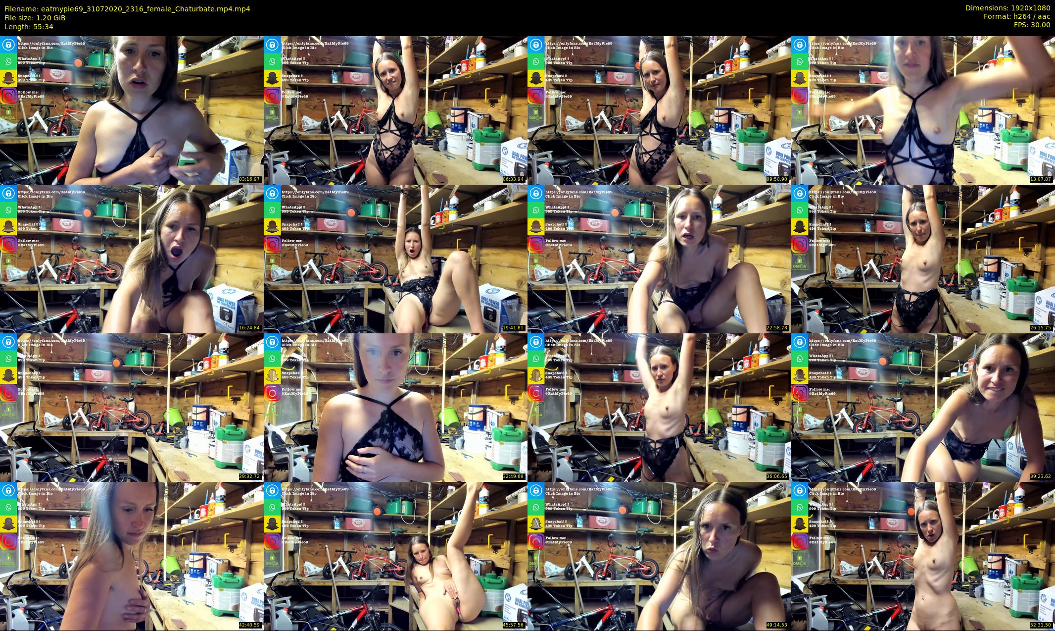 eatmypie69 — 56 minute Chaturbate female cam show recording, 1080p, Jul 31, 2020