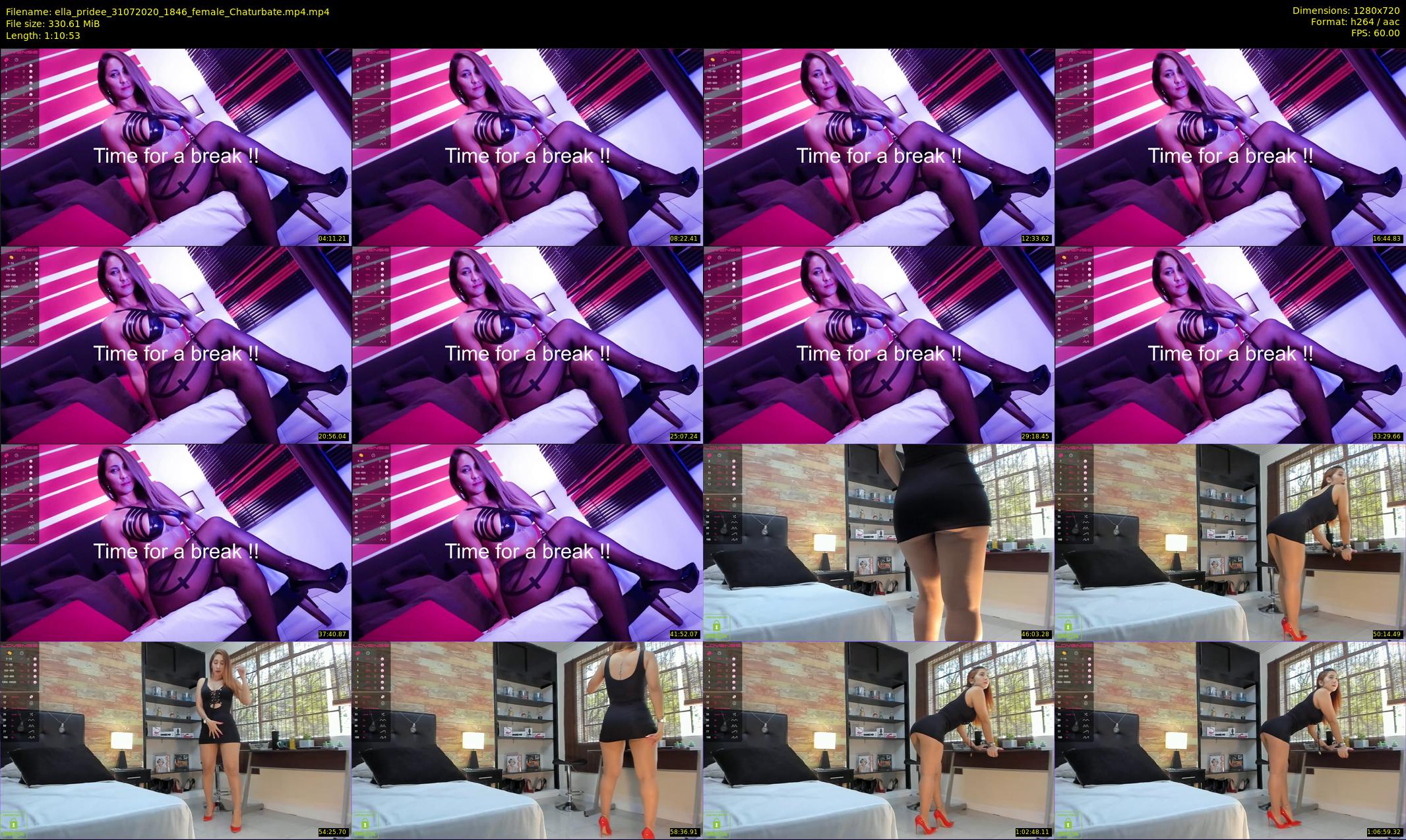 ella_pridee — 71 minute Chaturbate female cam show recording, 720p, Jul 31, 2020